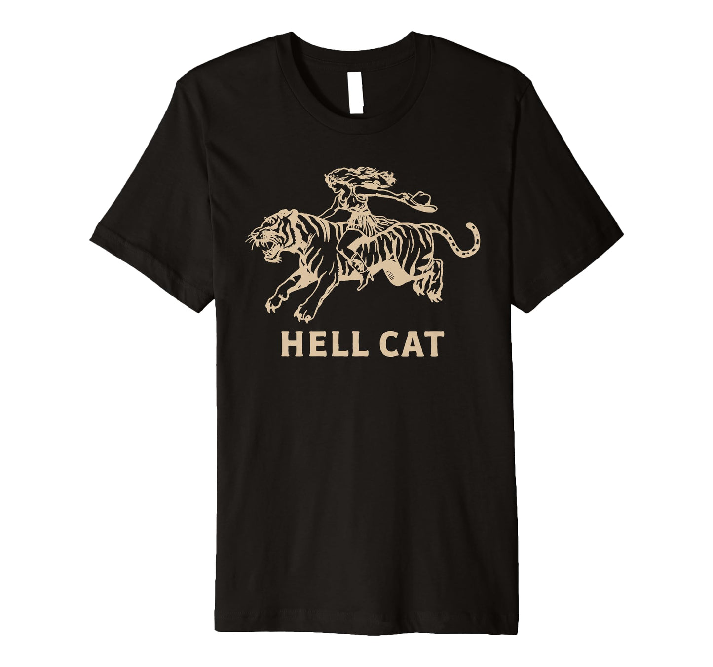 Hell Cat Funny Cowgirl Western T-Shirt - Casual Everyday Wear for Adults - T-Shirt, Sweatshirt, Hoodie