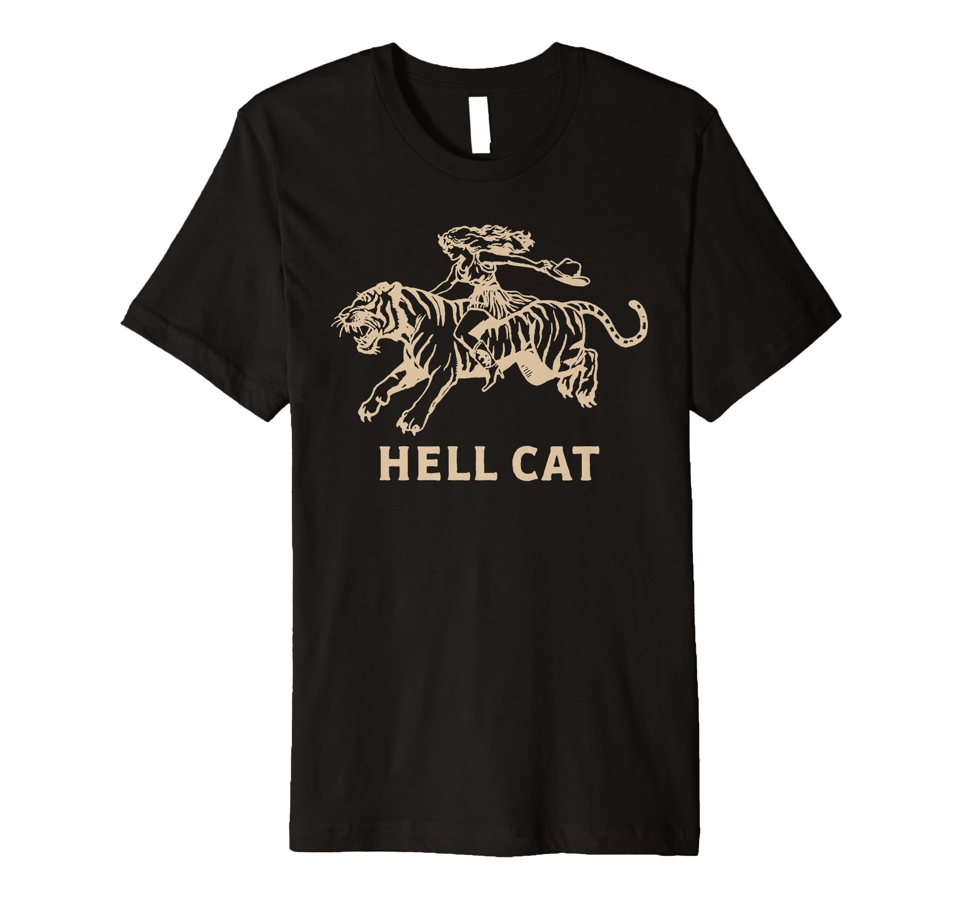 Hell Cat Funny Cowgirl Western T-Shirt - Casual Everyday Wear for Adults - T-Shirt, Sweatshirt, Hoodie