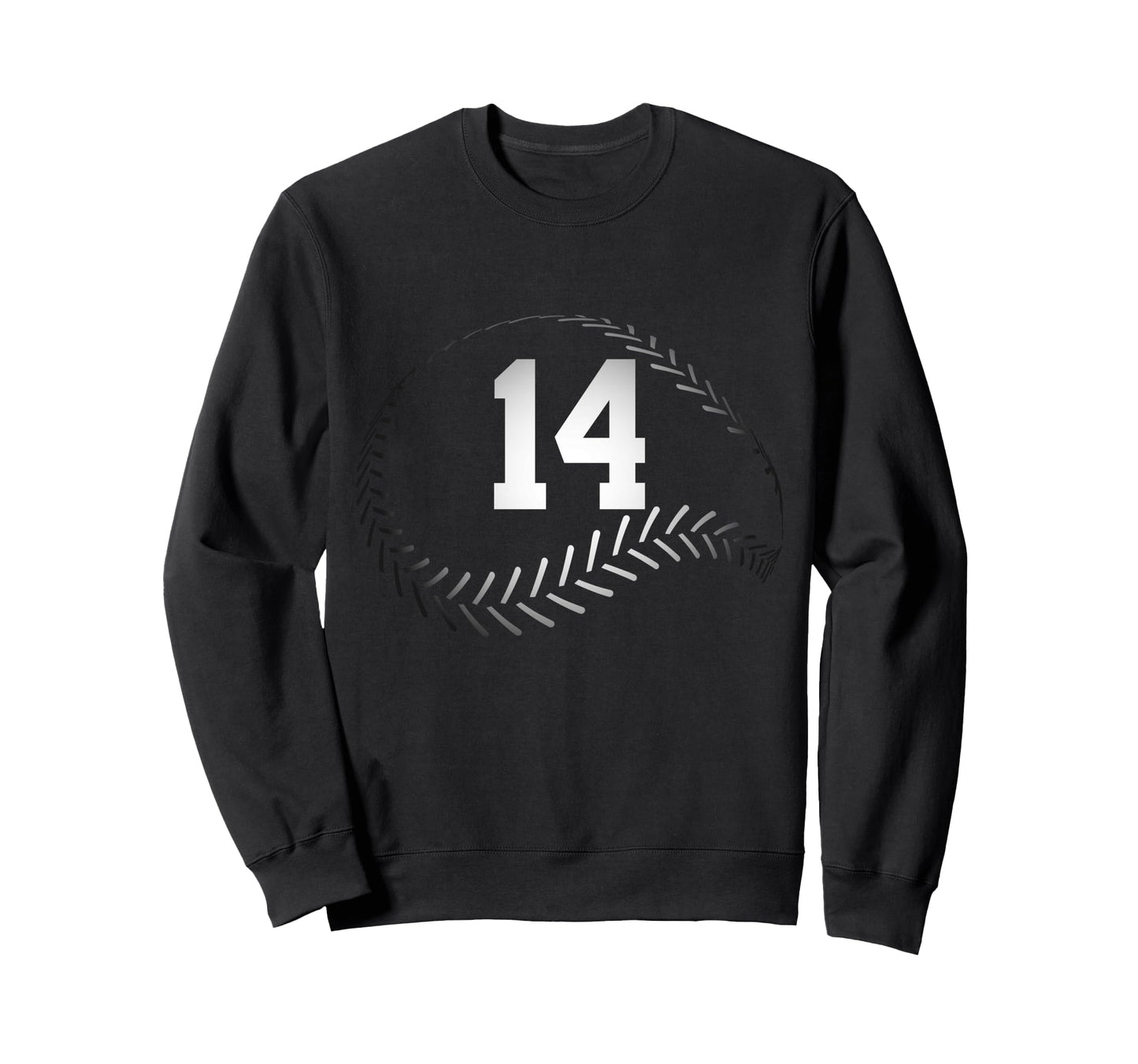 Number 14 Years Baseball 14Th Birthday Sweatshirt - Graphic Print Men Women - T-Shirt, Sweatshirt, Hoodie