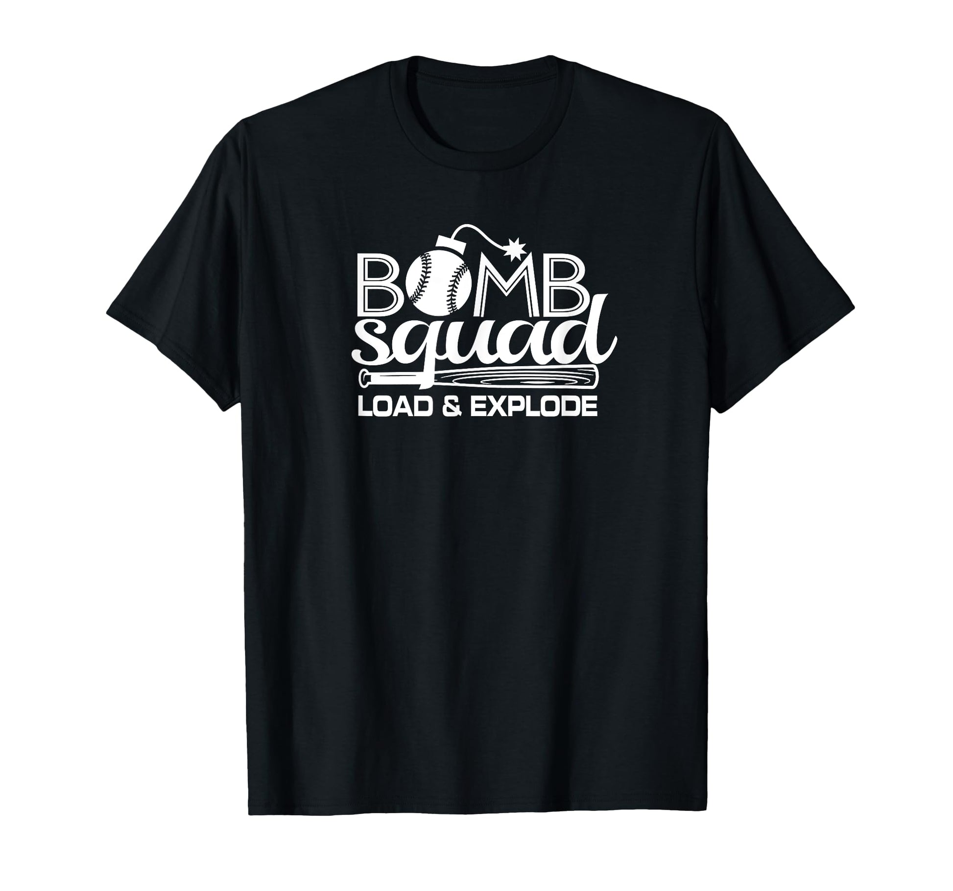 Bomb Squad Dinger Home Run Baseball T-Shirt - Custom Art Print Men Women - T-Shirt, Sweatshirt, Hoodie
