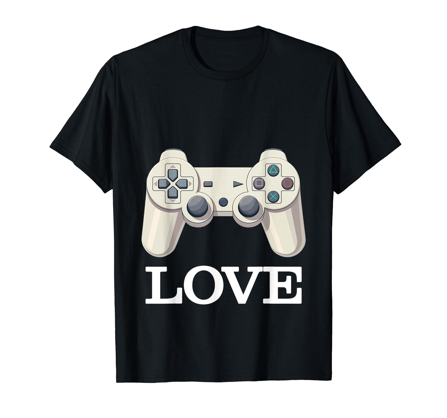 Love Controller Console Gaming Gamer T-Shirt - Minimalist Print Men Women - T-Shirt, Sweatshirt, Hoodie