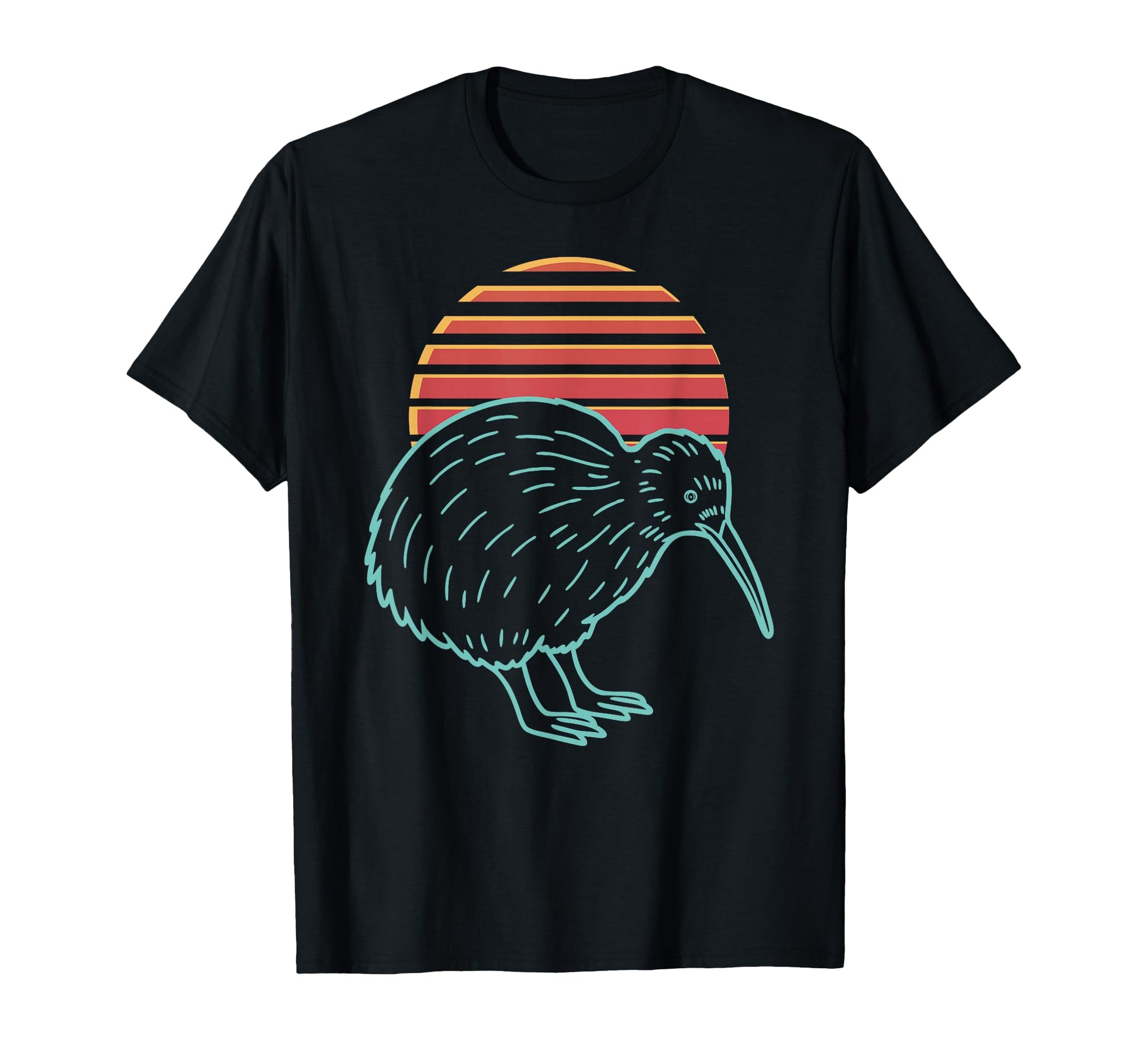 Kiwi Bird Lover Animal Synthwave 80S T-Shirt - Trendy Graphic Unisex - T-Shirt, Sweatshirt, Hoodie