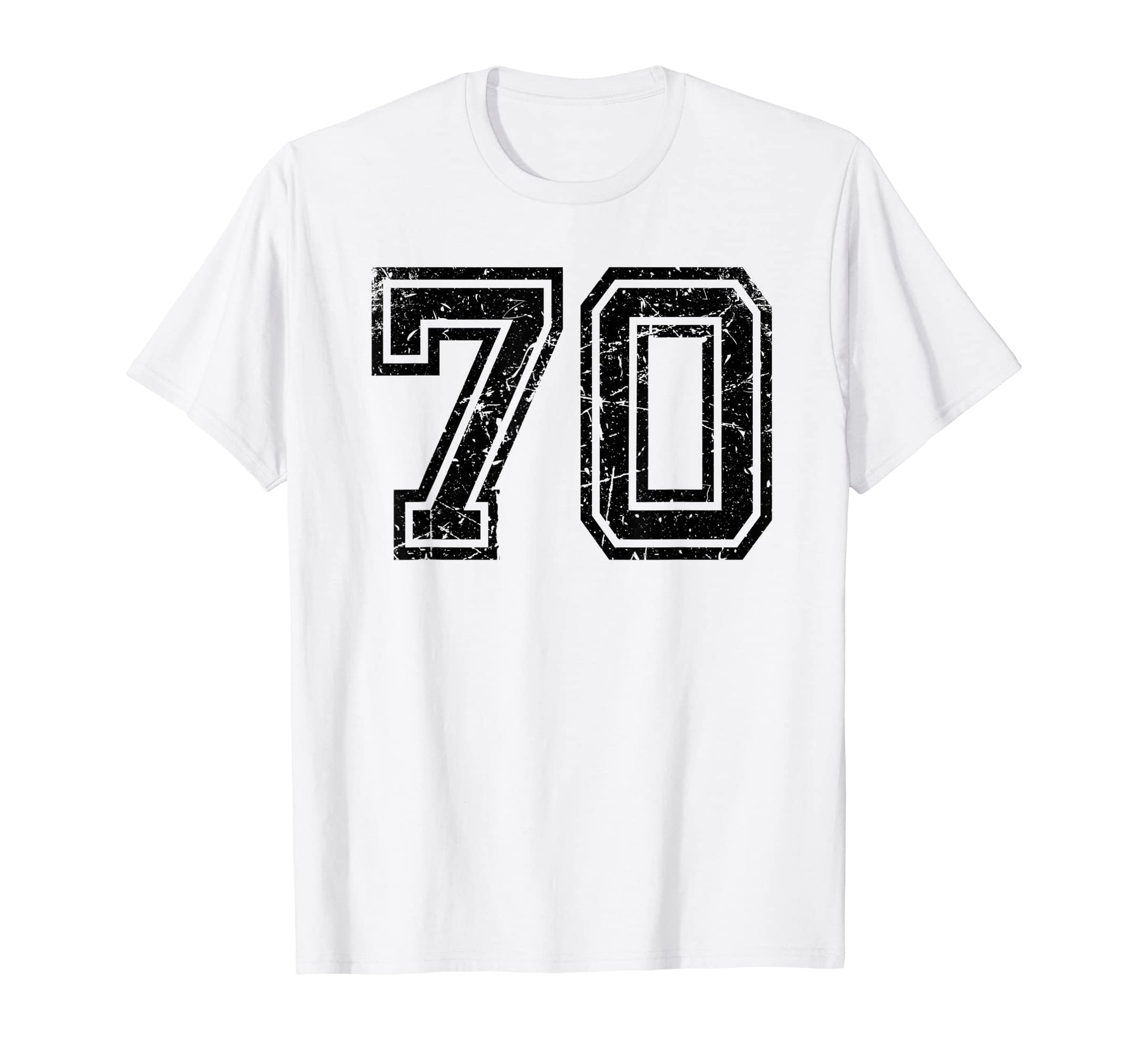Number 70 Sports Jersey Varsity Lucky T-Shirt - Streetwear Style Unisex - T-Shirt, Sweatshirt, Hoodie