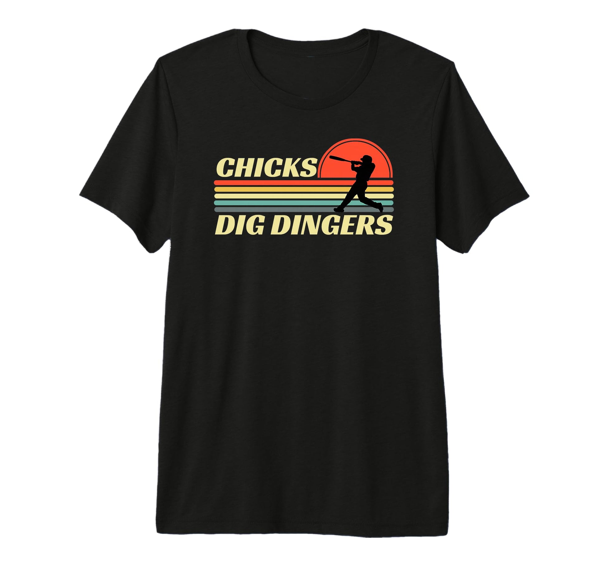 Funny Baseball Chicks Dig Dingers Home Run T-Shirt - Unique Graphic Unisex - T-Shirt, Sweatshirt, Hoodie
