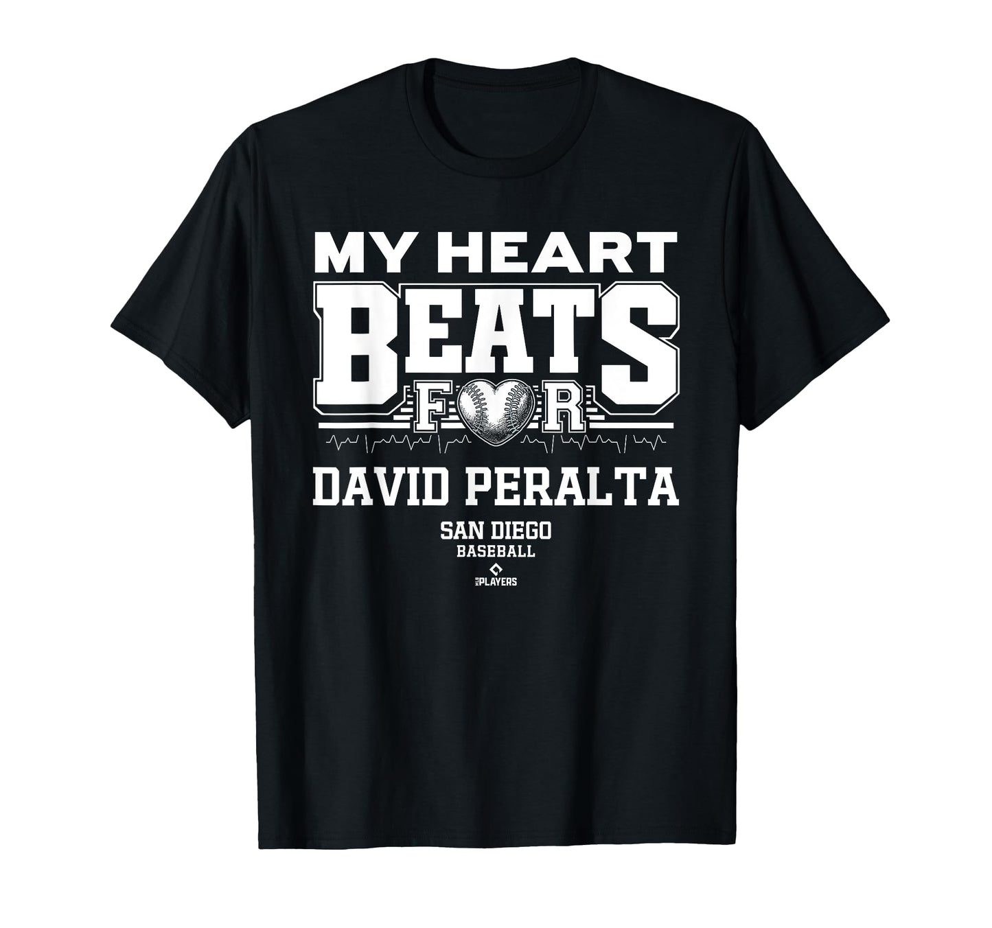 My Heart Beats David Peralta San Diego T-Shirt - Minimalist Print Unisex - T-Shirt, Sweatshirt, Hoodie