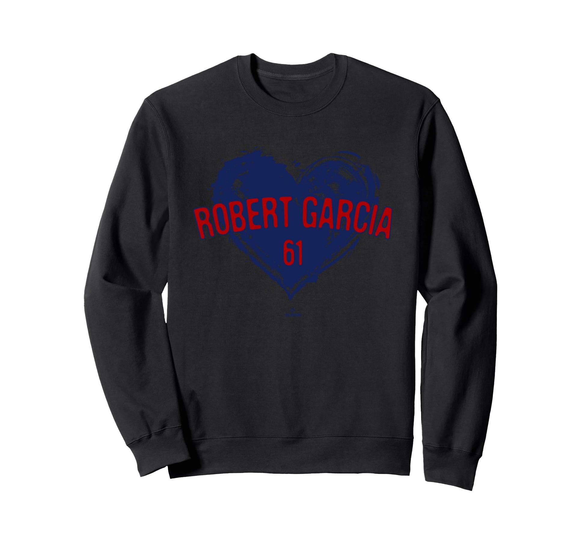 Distressed Heart Robert Garcia Sweatshirt - Minimalist Print for Adults - T-Shirt, Sweatshirt, Hoodie