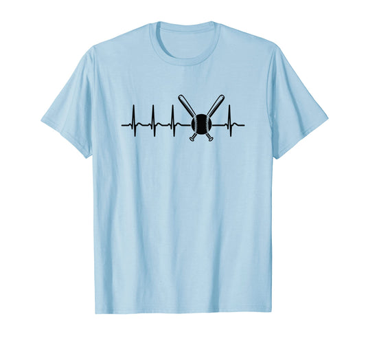 Baseball Heart Love Team Coaches Birthday T-Shirt - Trendy Graphic Unisex - T-Shirt, Sweatshirt, Hoodie