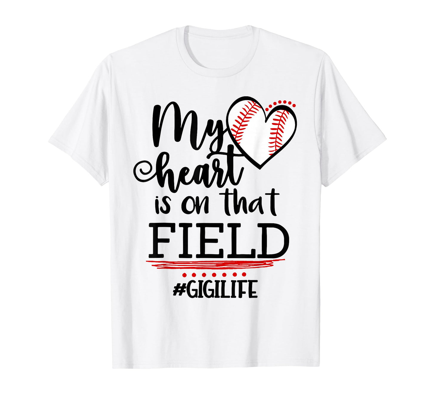 My Heart Is That Field Ballpark T-Shirt - Novelty Apparel Men Women - T-Shirt, Sweatshirt, Hoodie