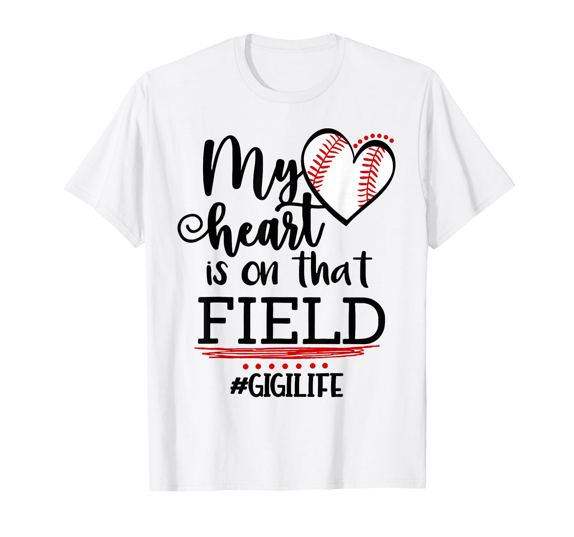 My Heart Is That Field Ballpark T-Shirt - Novelty Apparel Men Women - T-Shirt, Sweatshirt, Hoodie