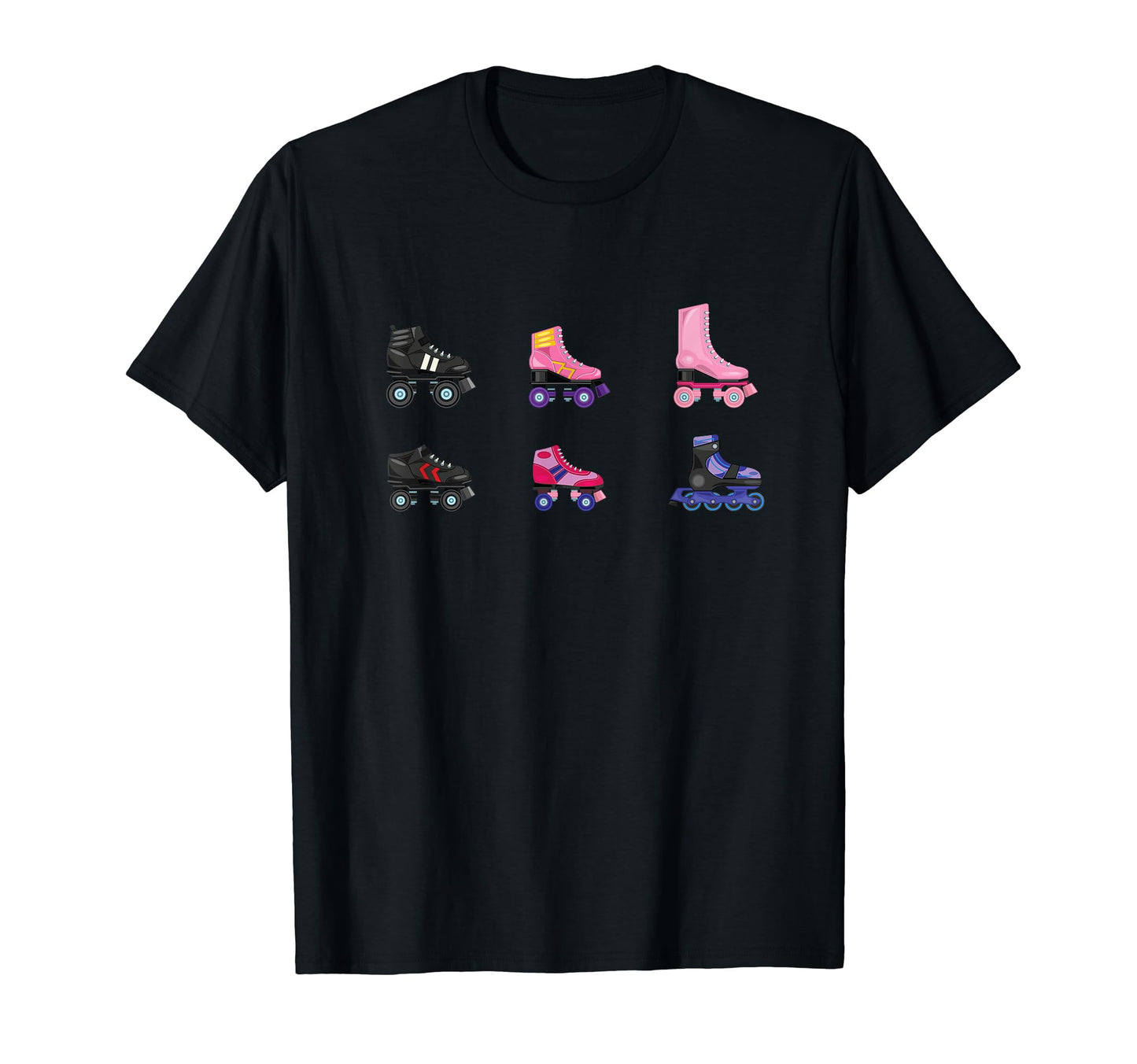 Various Roller Skate Types Roller T-Shirt - Graphic Print for Adults - T-Shirt, Sweatshirt, Hoodie