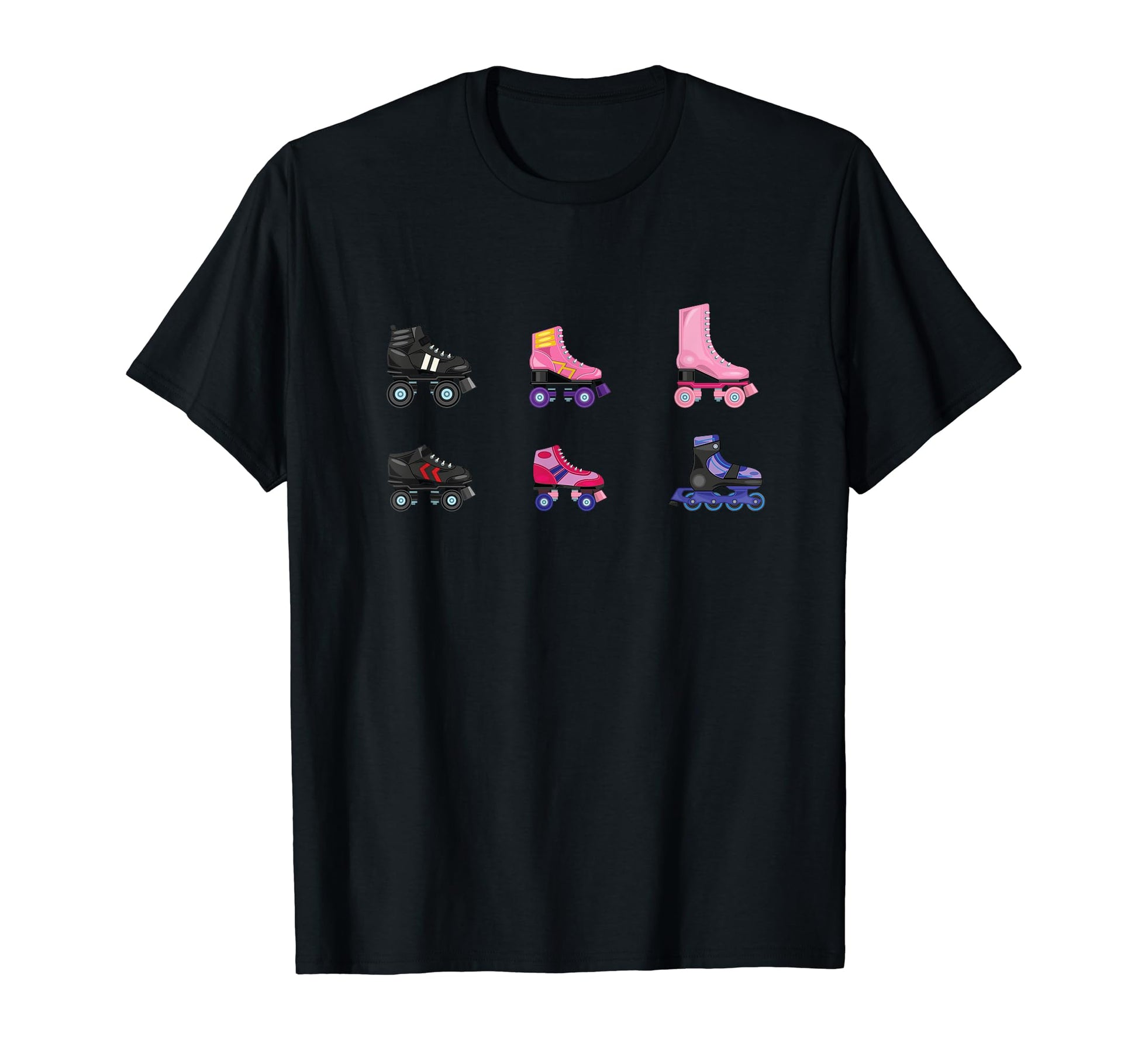 Various Roller Skate Types Roller T-Shirt - Graphic Print for Adults - T-Shirt, Sweatshirt, Hoodie