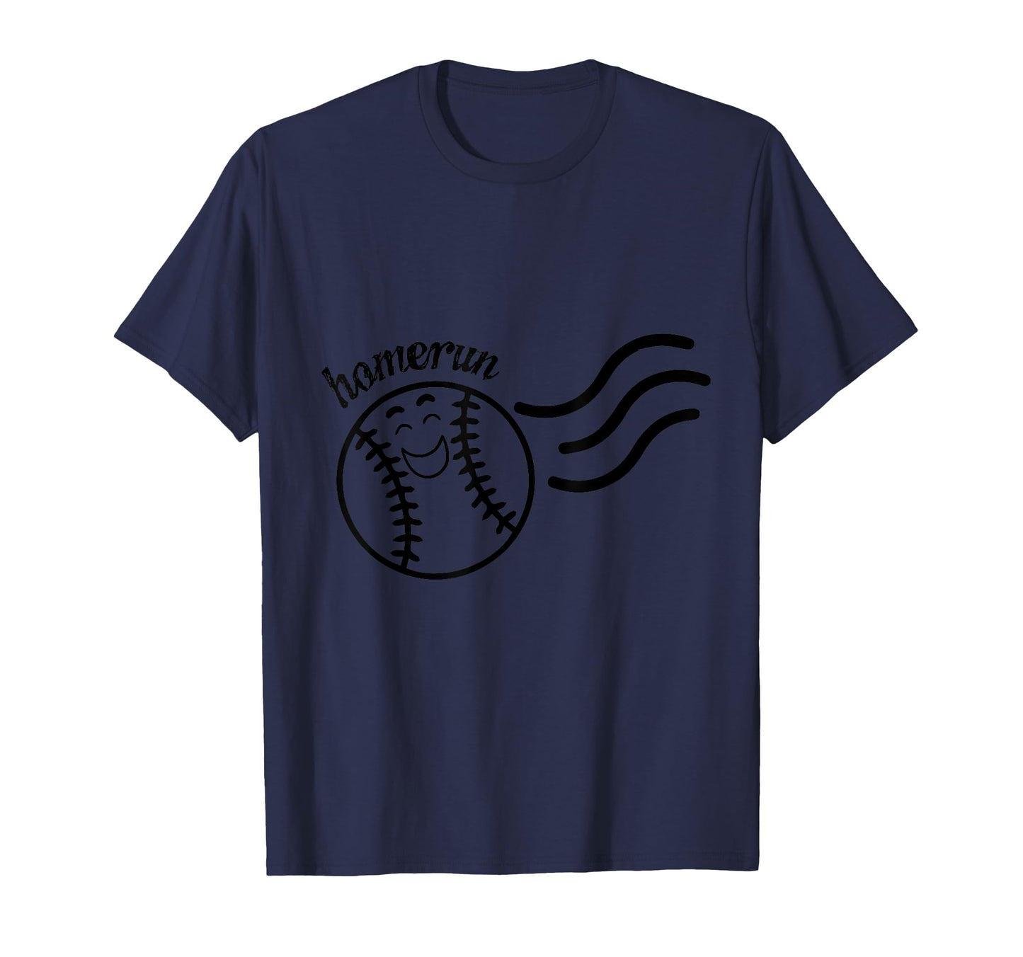 Smiling Baseball Ball Homerun T-Shirt - Unique Graphic Unisex - T-Shirt, Sweatshirt, Hoodie