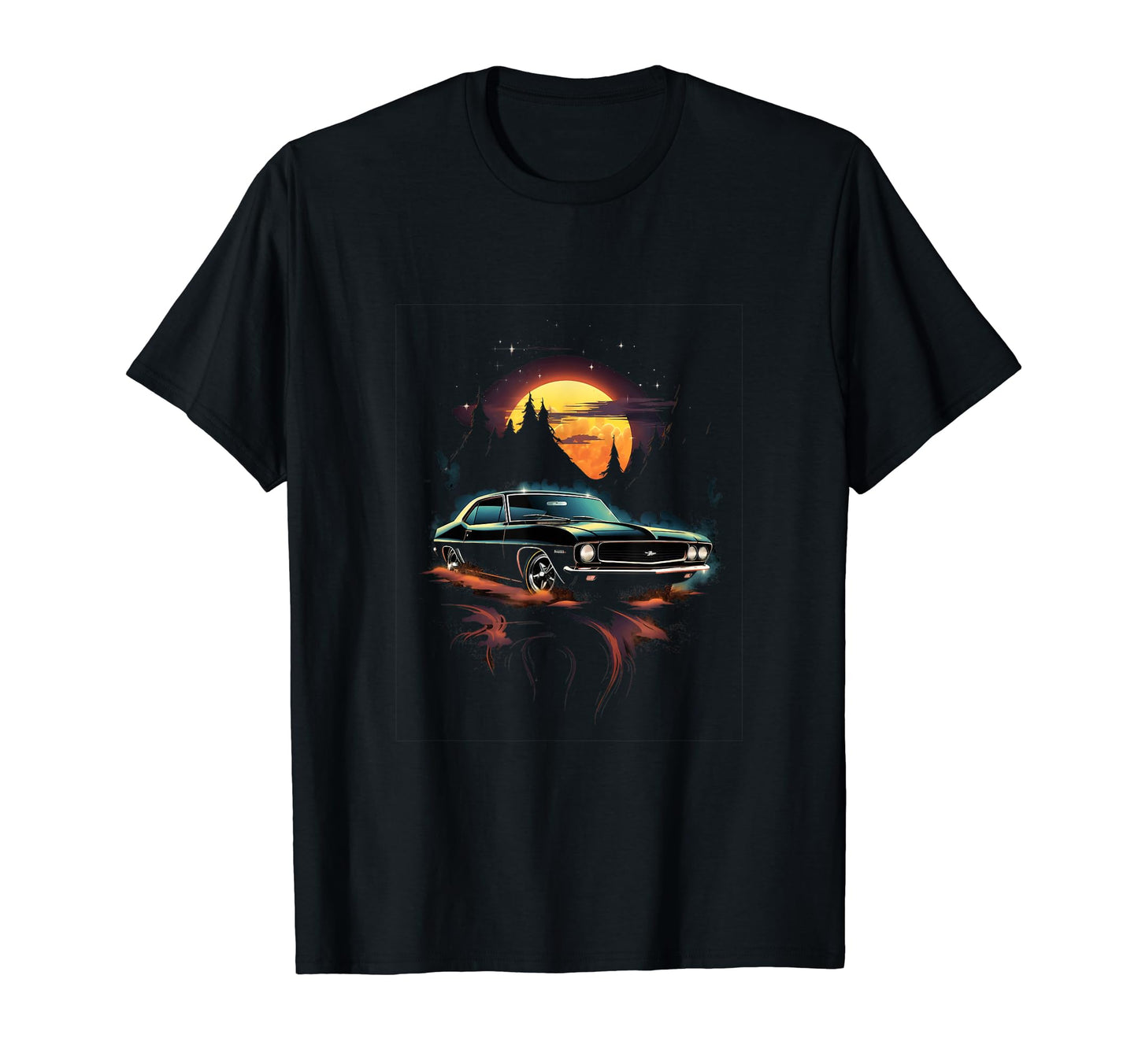 Muscle Car Car T-Shirt - Custom Art Print Men Women - T-Shirt, Sweatshirt, Hoodie