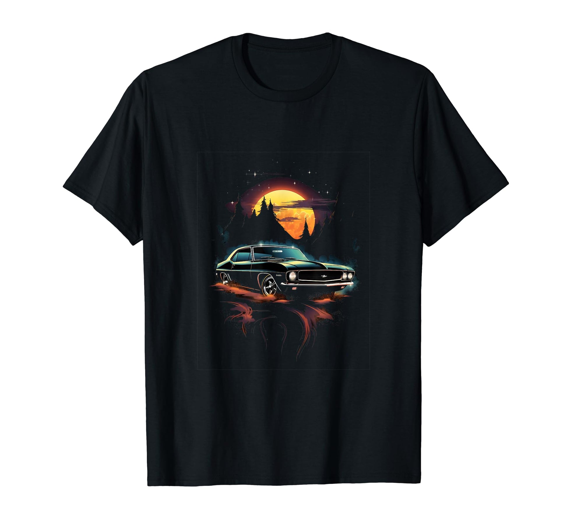 Muscle Car Car T-Shirt - Custom Art Print Men Women - T-Shirt, Sweatshirt, Hoodie