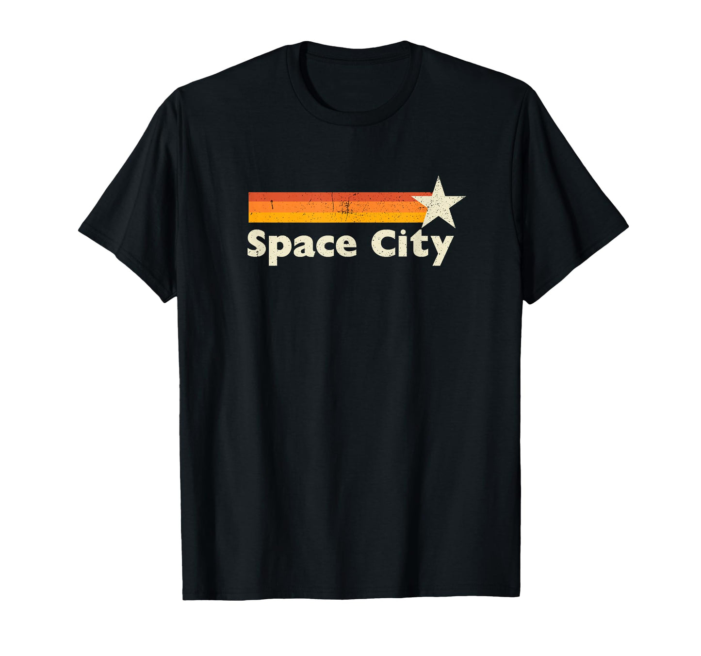 Distressed Houston Baseball Space City T-Shirt - Trendy Graphic Unisex - T-Shirt, Sweatshirt, Hoodie