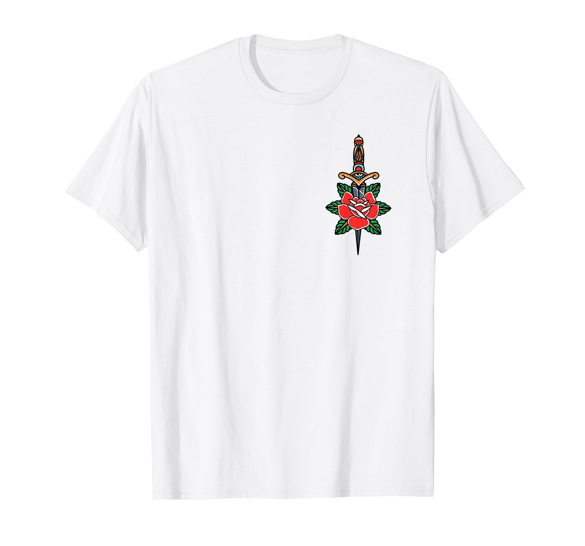 Fake Friends American Traditional Tattoo T-Shirt - Unique Graphic Unisex - T-Shirt, Sweatshirt, Hoodie