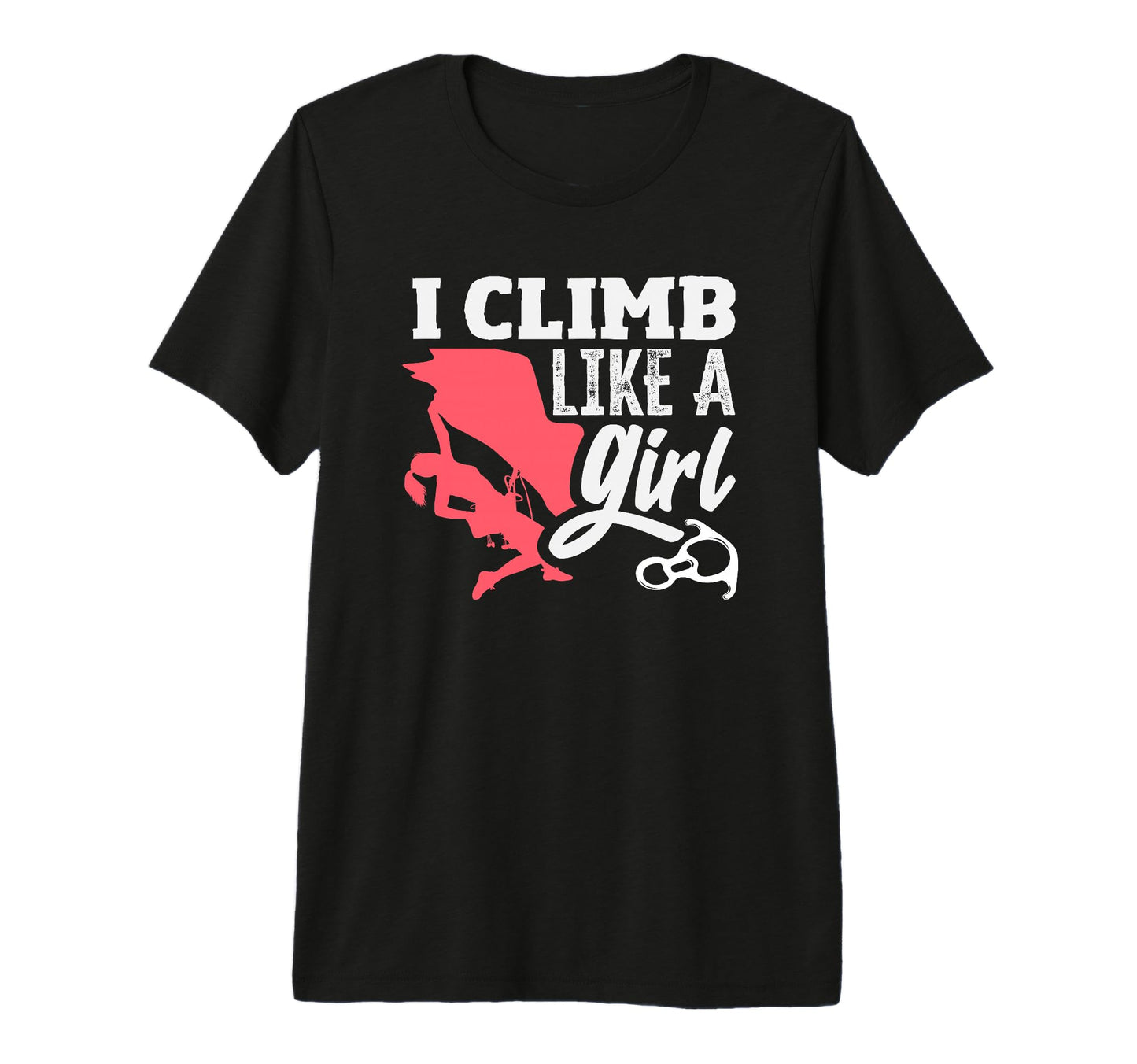 I Climb Like Funny Climbing Tri Blend T-Shirt - Trendy Graphic Unisex - T-Shirt, Sweatshirt, Hoodie