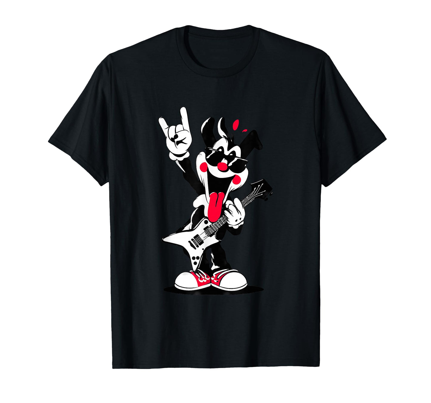 Funny Cartoon Character Rock Music T-Shirt - Graphic Print for Adults - T-Shirt, Sweatshirt, Hoodie