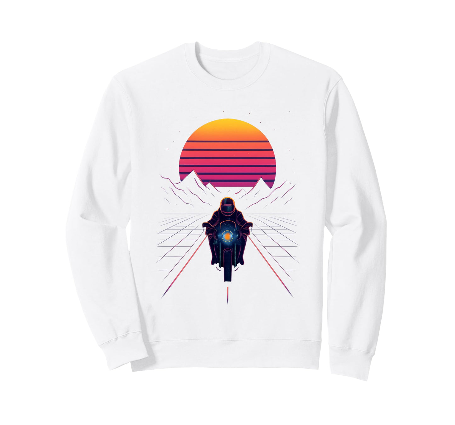 80S Synthwave Sweatshirt - Custom Art Print for Adults - T-Shirt, Sweatshirt, Hoodie