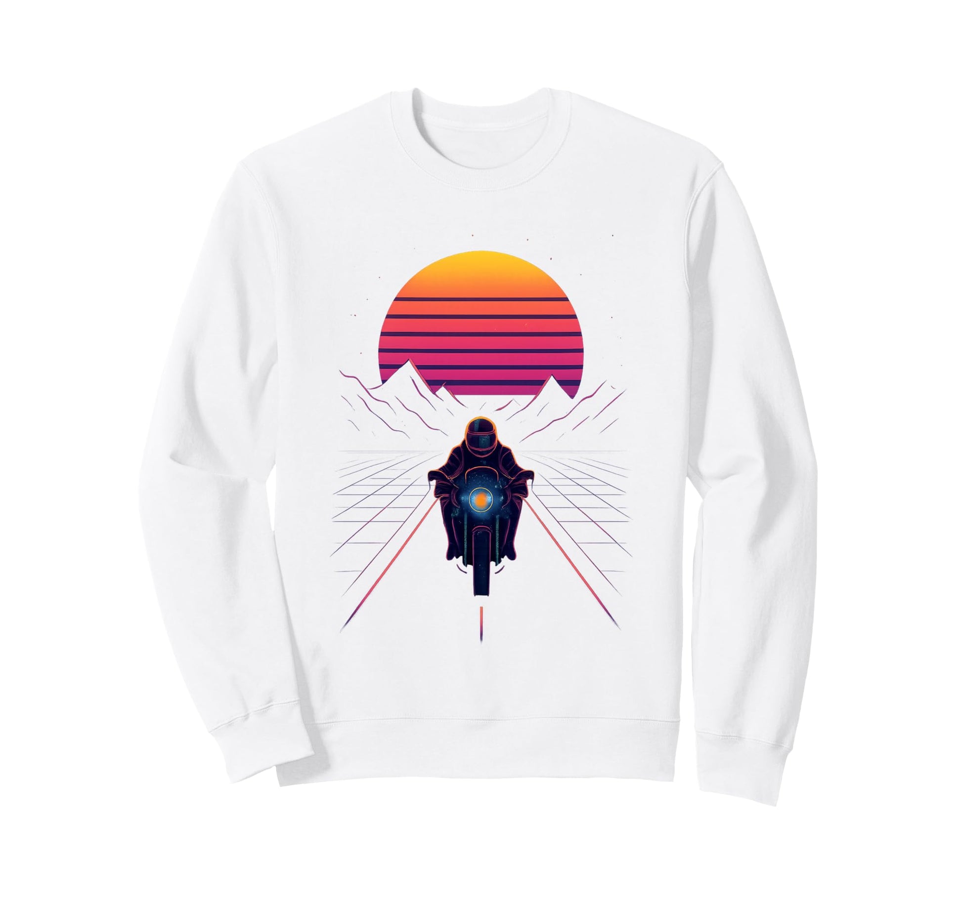 80S Synthwave Sweatshirt - Custom Art Print for Adults - T-Shirt, Sweatshirt, Hoodie