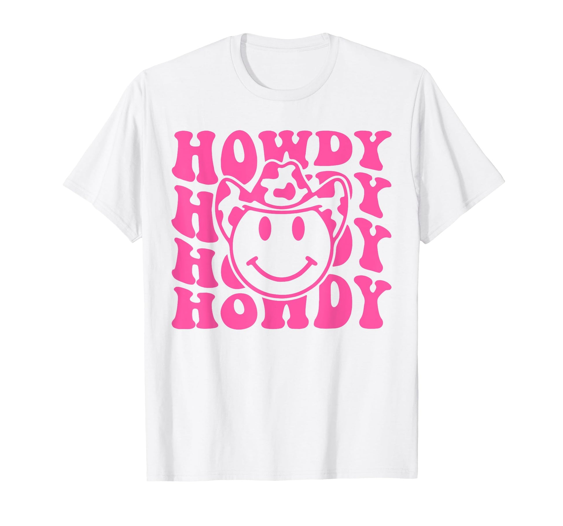 Rodeo White Howdy Western Cowboy Hat T-Shirt - Custom Art Print Men Women - T-Shirt, Sweatshirt, Hoodie