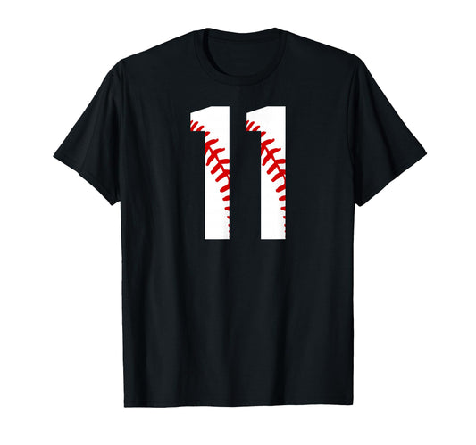 11 Baseball Jersey 11Th Birthday T-Shirt - Novelty Apparel Men Women - T-Shirt, Sweatshirt, Hoodie