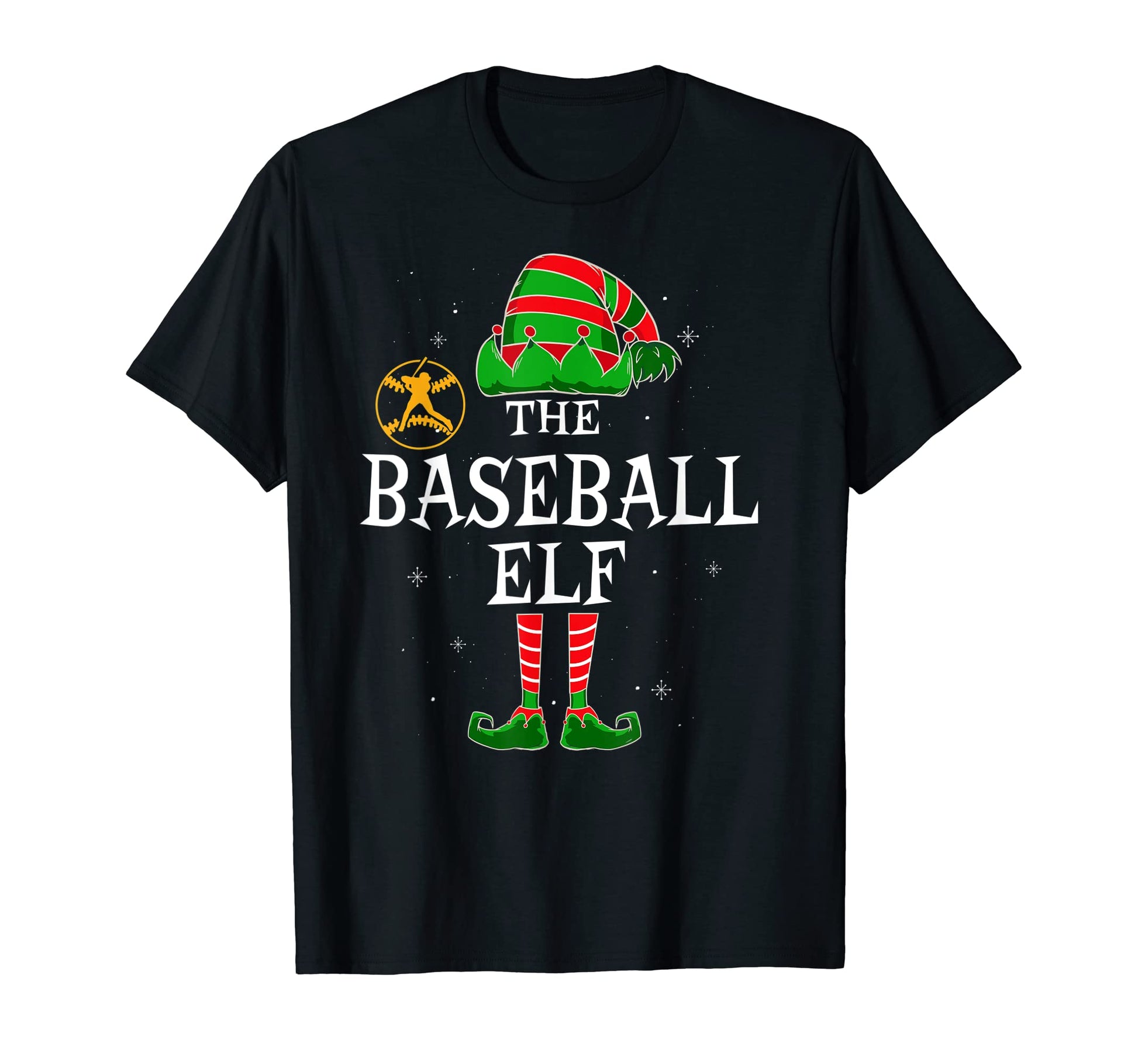 Baseball Elf Group Matching Family Game T-Shirt - Minimalist Print Unisex - T-Shirt, Sweatshirt, Hoodie