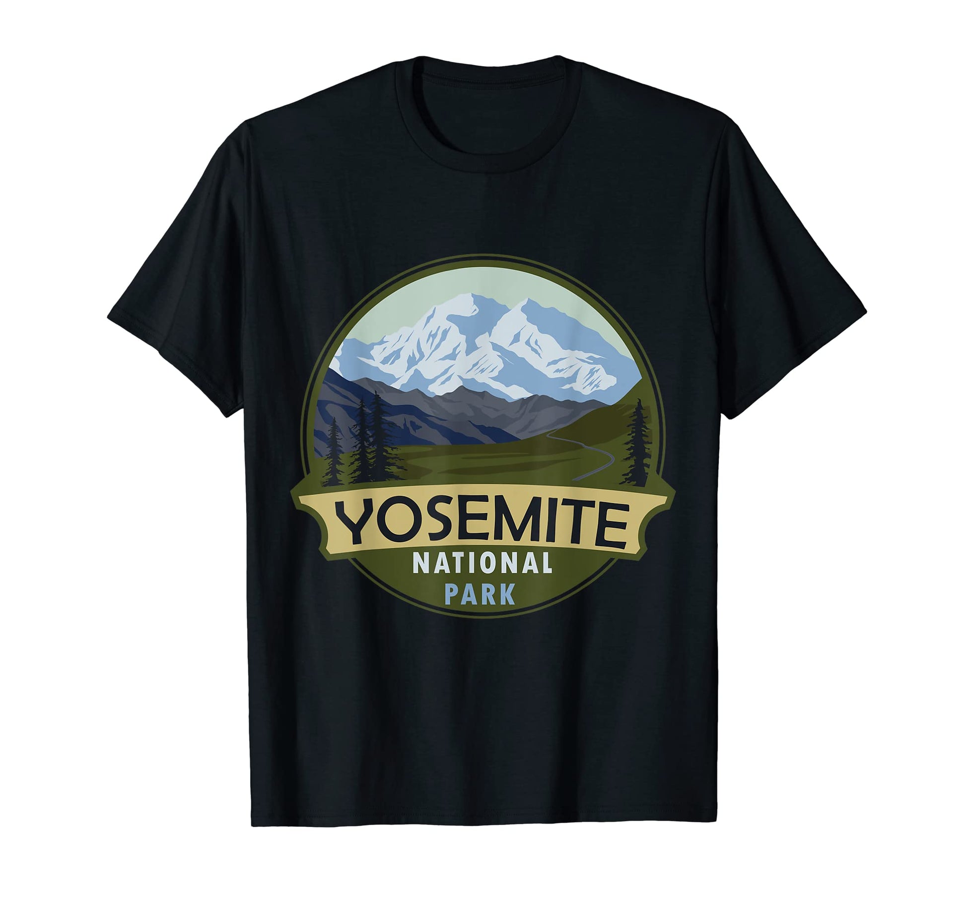 Yosemite National Park Mountain Hiking T-Shirt - Unique Graphic for Adults - T-Shirt, Sweatshirt, Hoodie