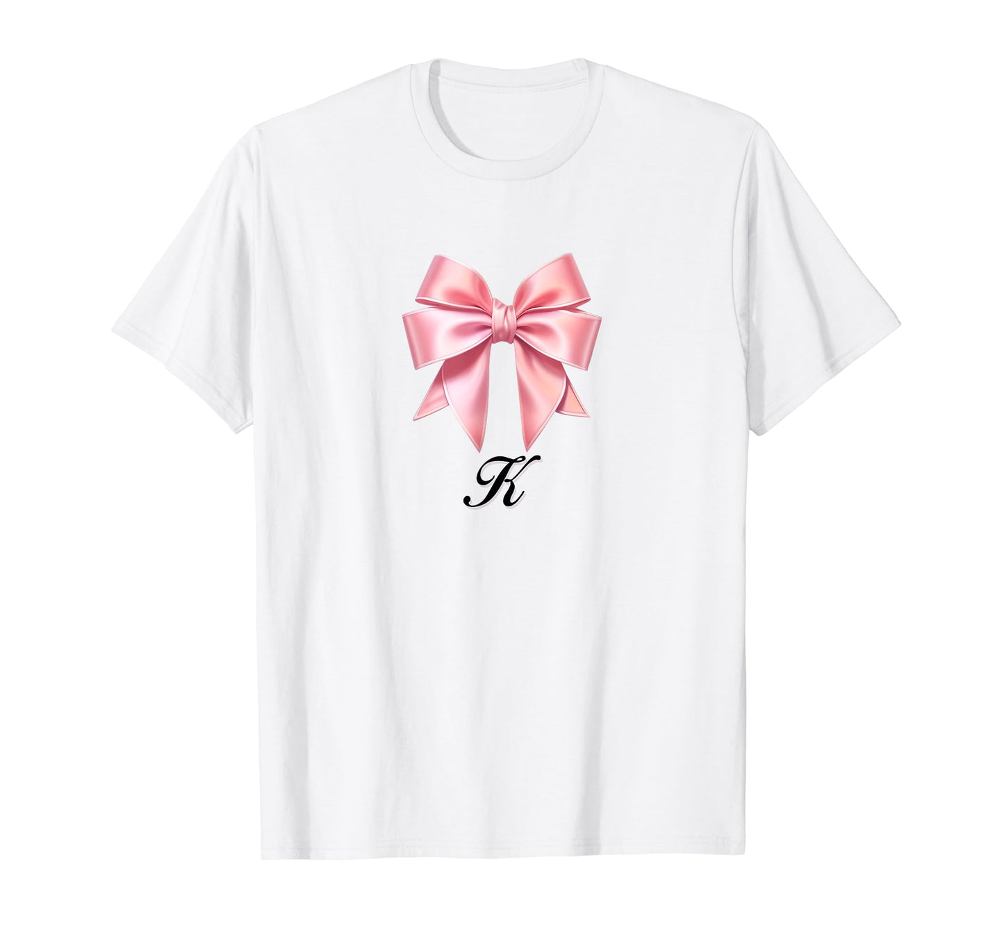 K Bow Coquette Bow Girlcore Y2K T-Shirt - Casual Everyday Wear Men Women - T-Shirt, Sweatshirt, Hoodie