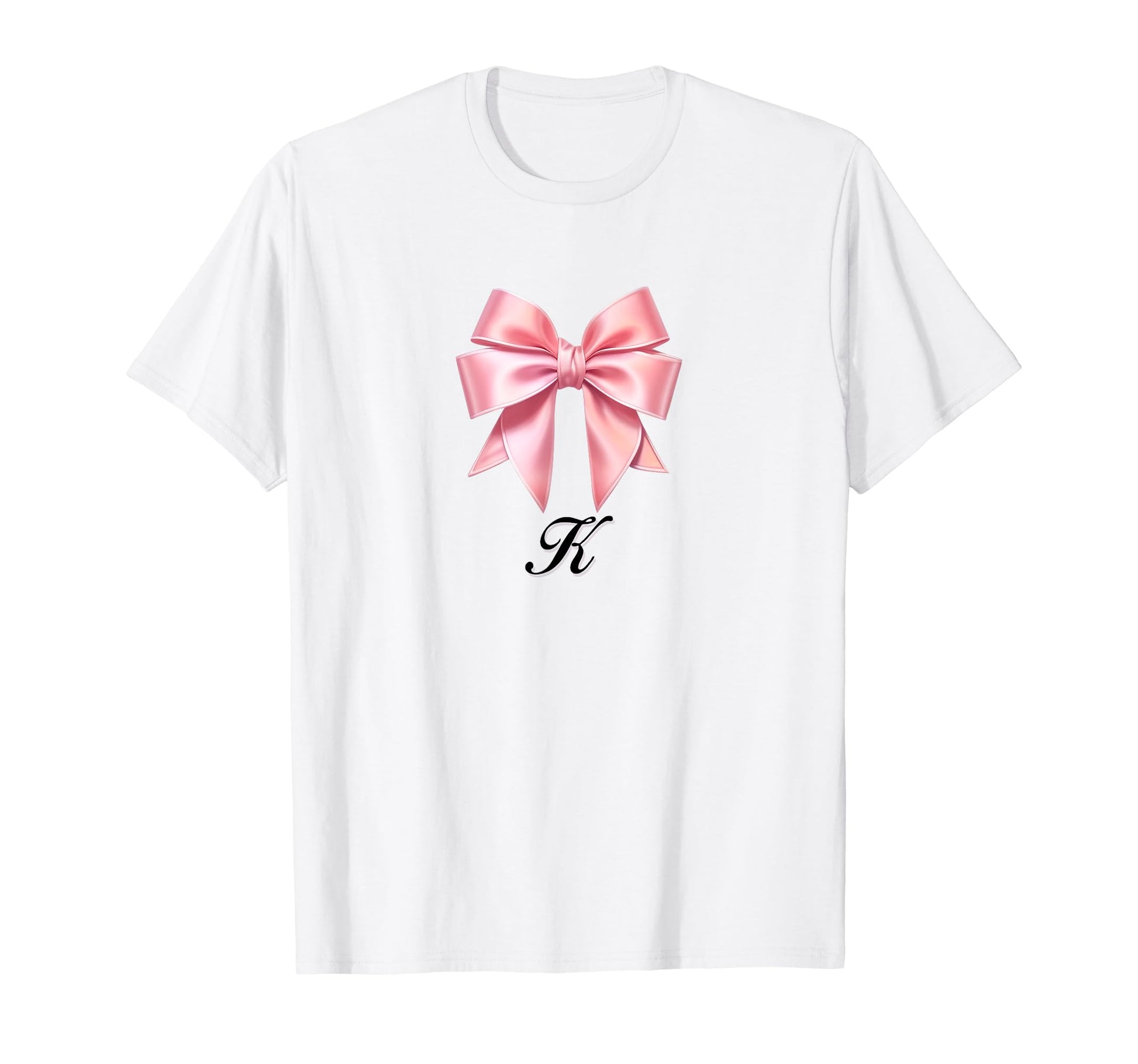 K Bow Coquette Bow Girlcore Y2K T-Shirt - Casual Everyday Wear Men Women - T-Shirt, Sweatshirt, Hoodie