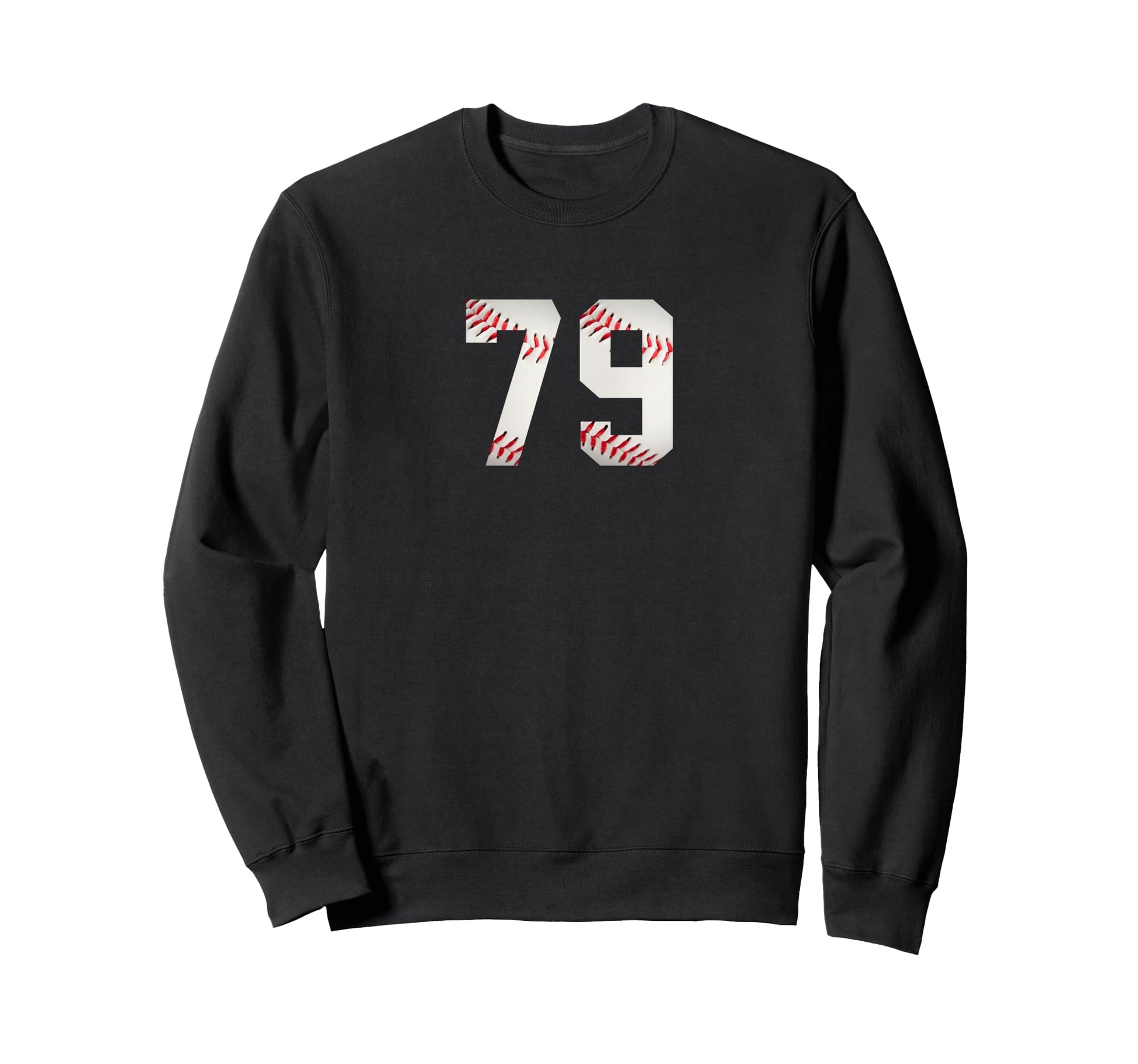 Number 79 Minimalist Birthday Baseball Sweatshirt - Trendy Graphic Unisex - T-Shirt, Sweatshirt, Hoodie