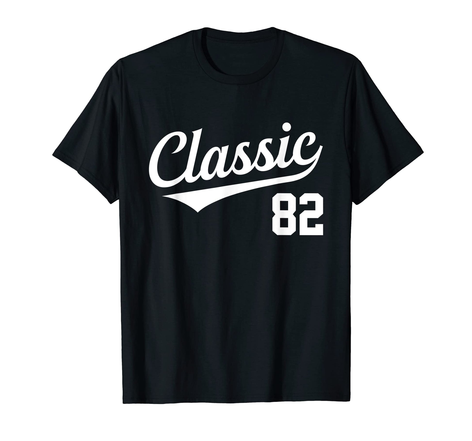 Baseball Jersey Birthday Age 82 T-Shirt - Aesthetic Graphic Unisex - T-Shirt, Sweatshirt, Hoodie