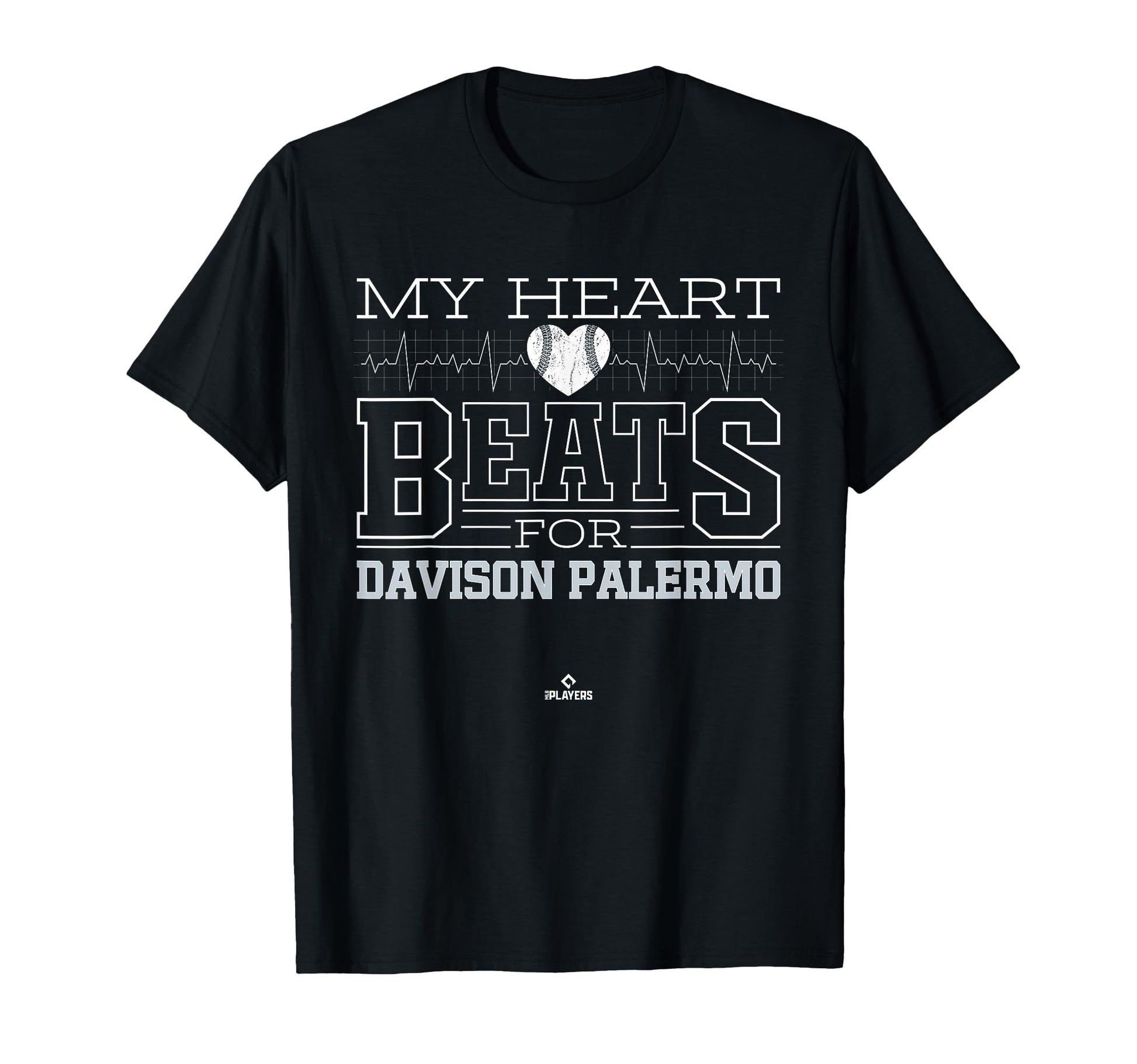 My Heart Beats Davison Palermo T-Shirt - Fun Novelty Design for Adults - T-Shirt, Sweatshirt, Hoodie