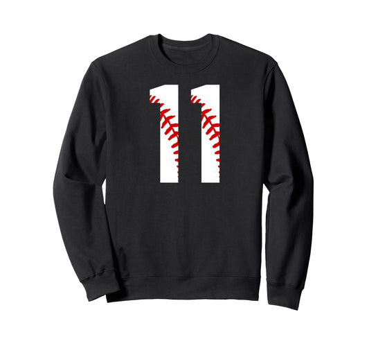 11 Baseball Jersey 11Th Sweatshirt - Casual Everyday Wear for Adults - T-Shirt, Sweatshirt, Hoodie