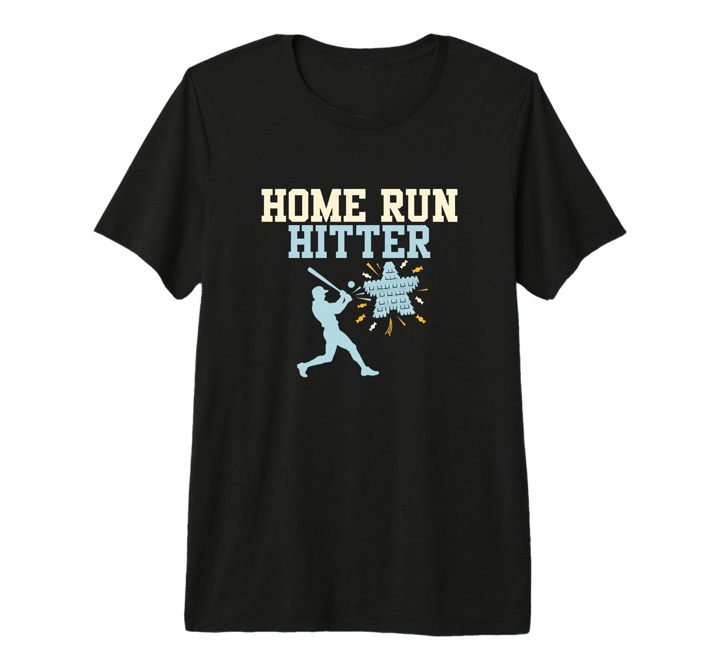 Home Run Hitter Baseball Birthday Party T-Shirt - Minimalist Print Unisex - T-Shirt, Sweatshirt, Hoodie
