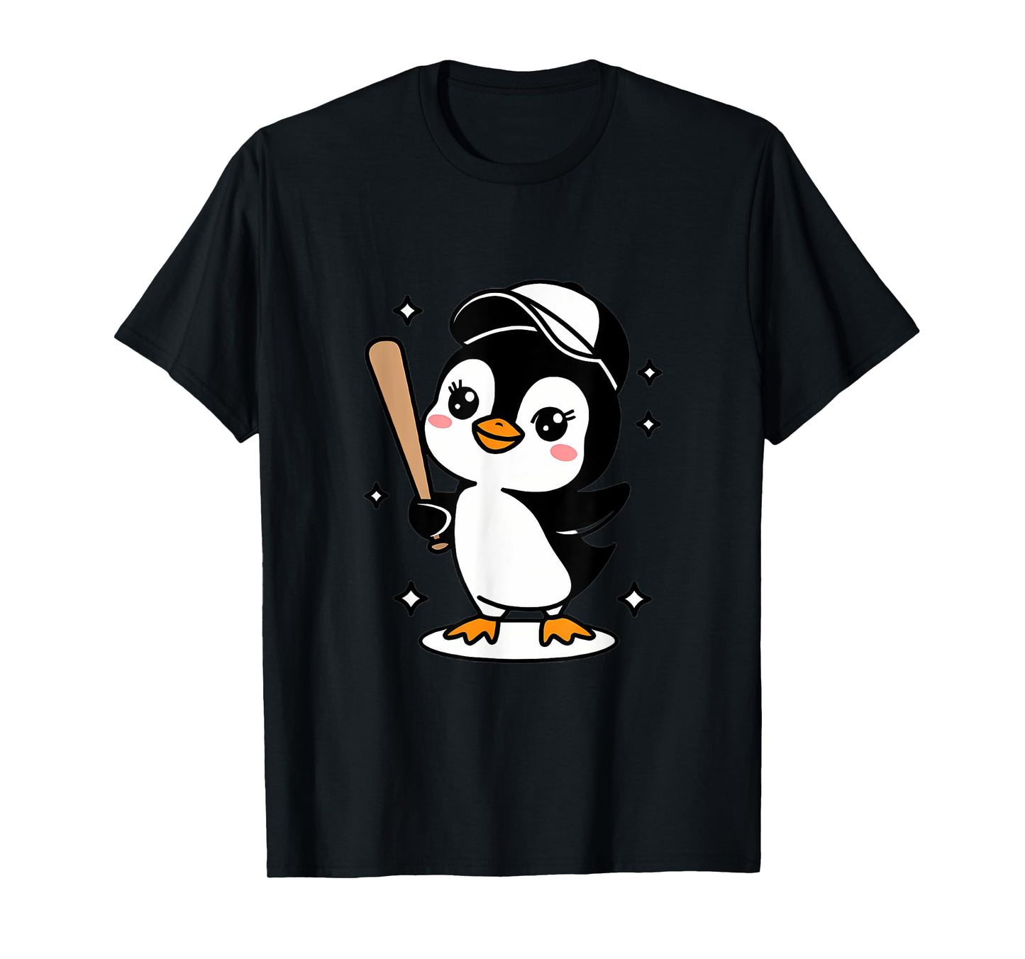 Home Waddle Run Kawaii Baseball Penguin T-Shirt - Unique Graphic for Adults - T-Shirt, Sweatshirt, Hoodie
