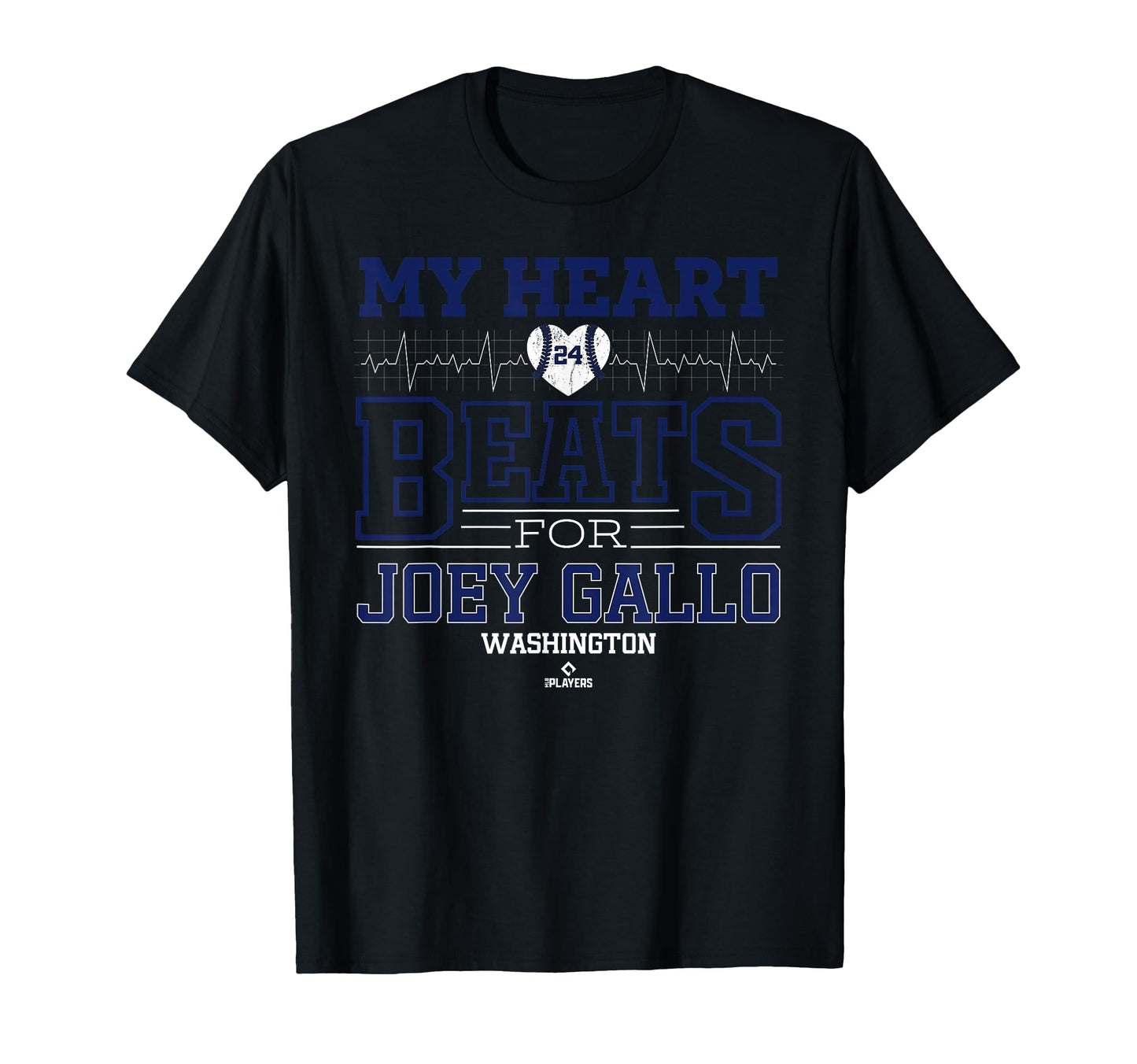 My Heart Beats Joey Gallo Washington T-Shirt - Novelty Apparel Men Women - T-Shirt, Sweatshirt, Hoodie