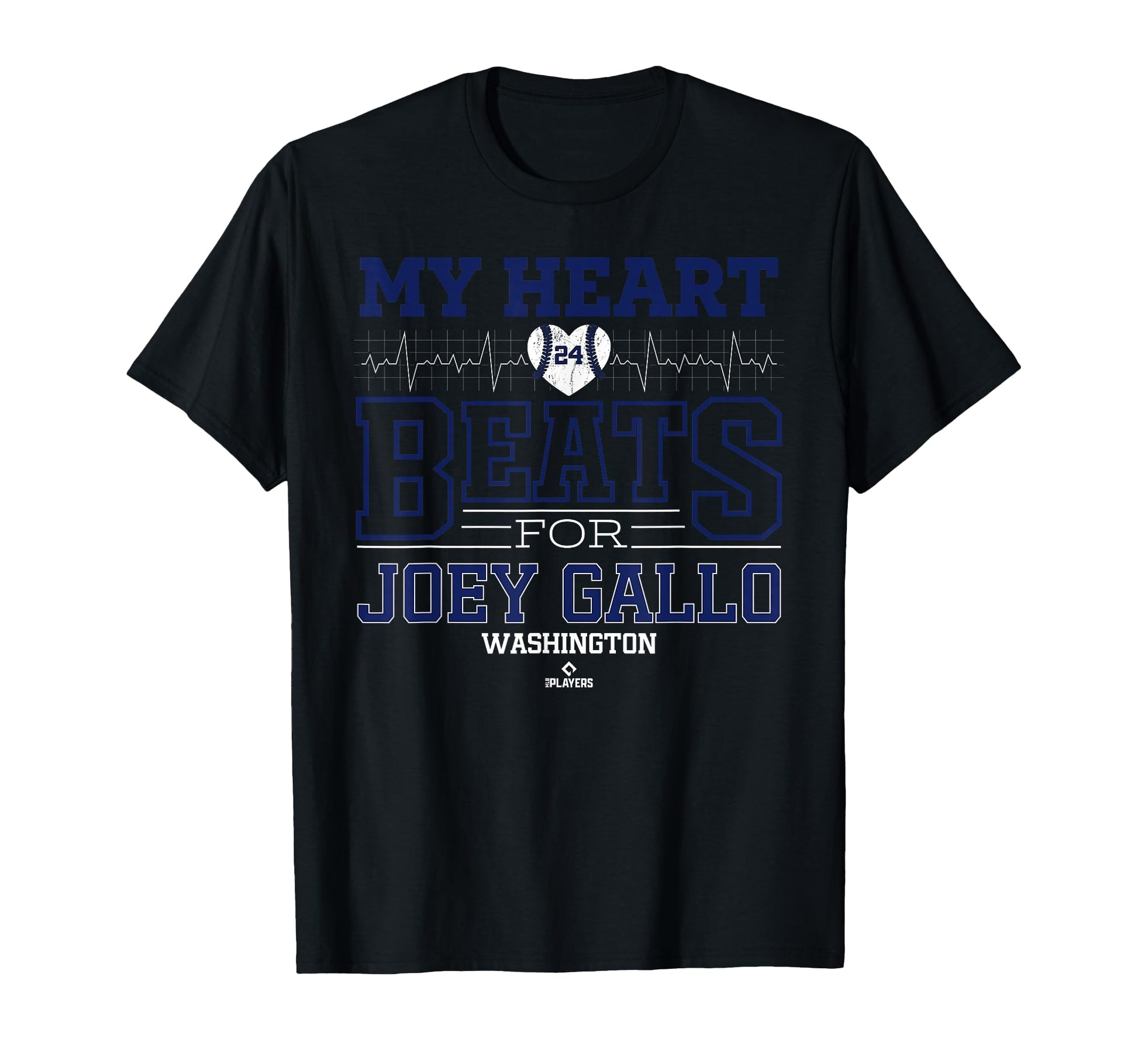 My Heart Beats Joey Gallo Washington T-Shirt - Novelty Apparel Men Women - T-Shirt, Sweatshirt, Hoodie