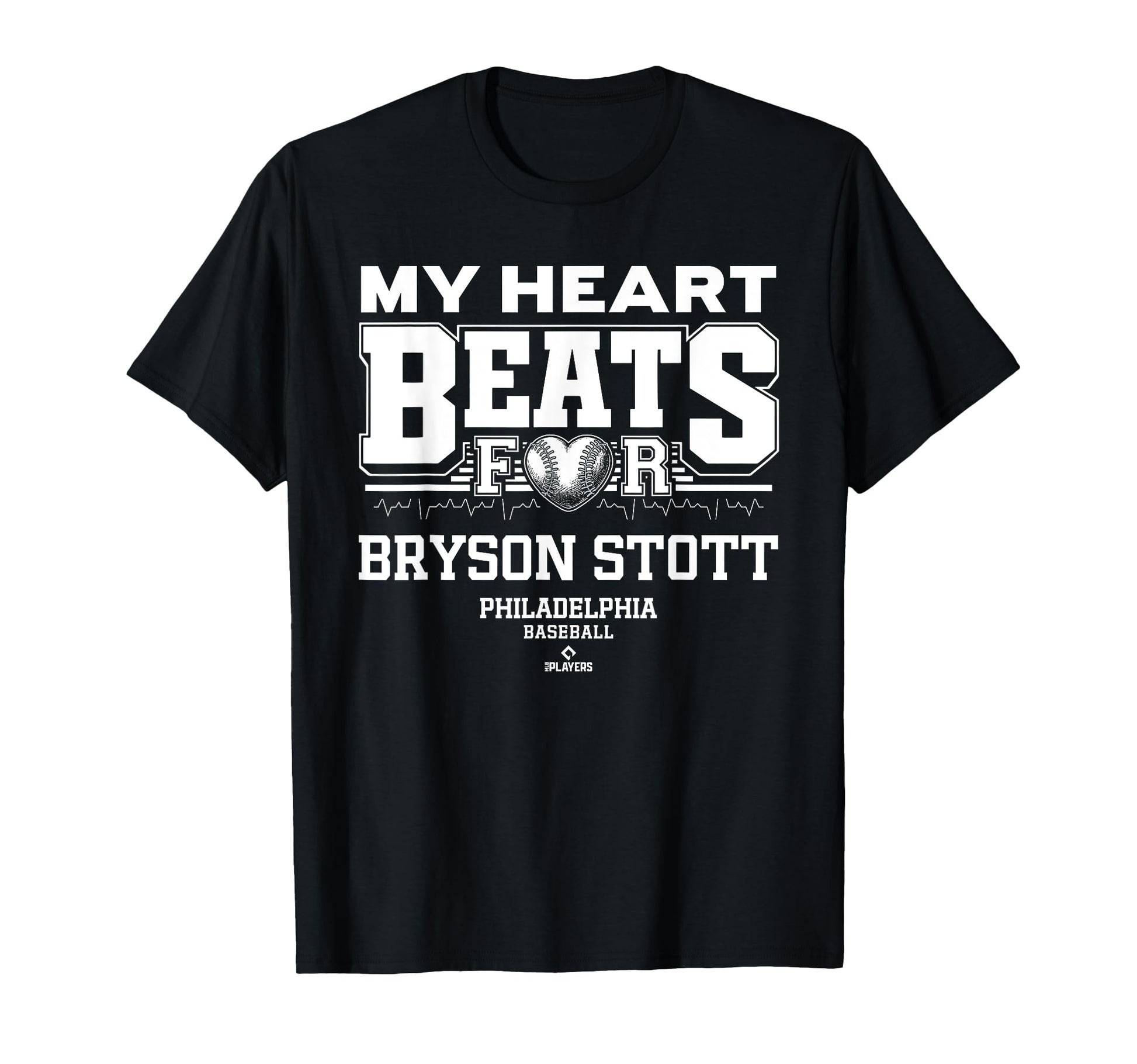 My Heart Beats Bryson Stott T-Shirt - Novelty Apparel for Adults - T-Shirt, Sweatshirt, Hoodie