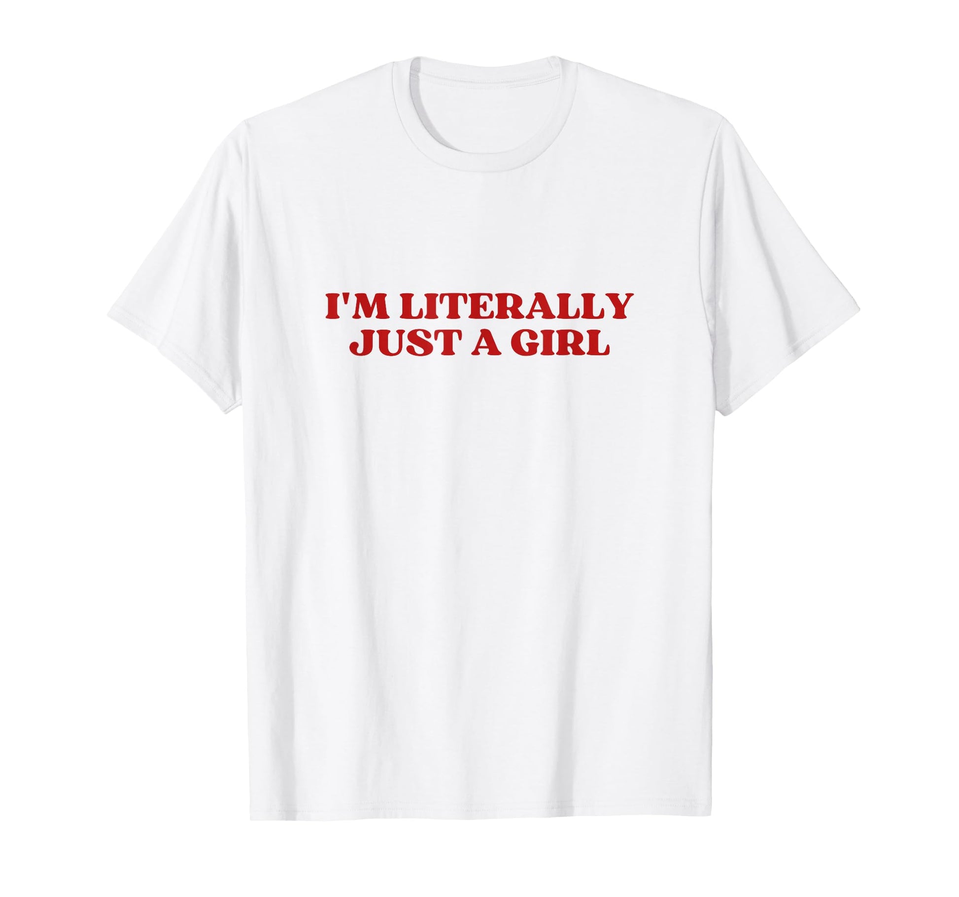 Im Literally Just White Y2K T-Shirt - Fun Novelty Design for Adults - T-Shirt, Sweatshirt, Hoodie