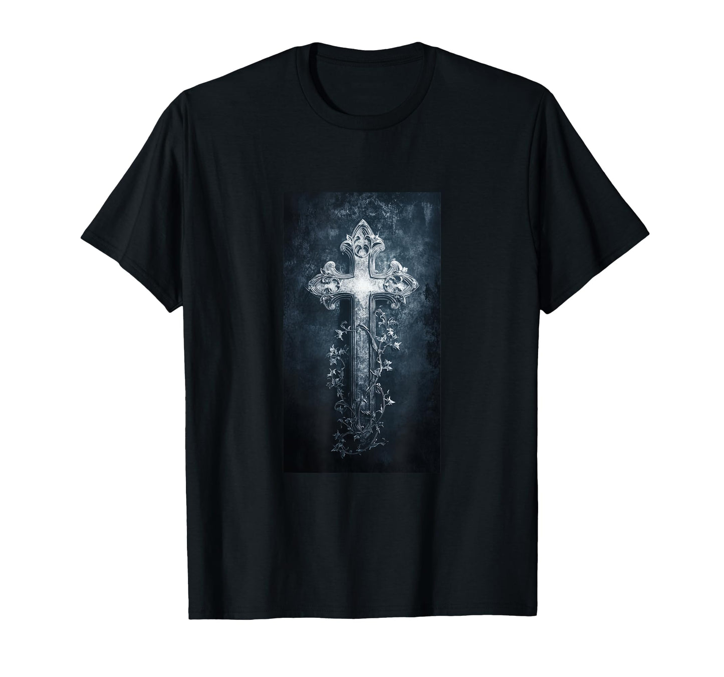 Gothic Cross Grunge Aesthetic Y2K T-Shirt - Minimalist Print Men Women - T-Shirt, Sweatshirt, Hoodie