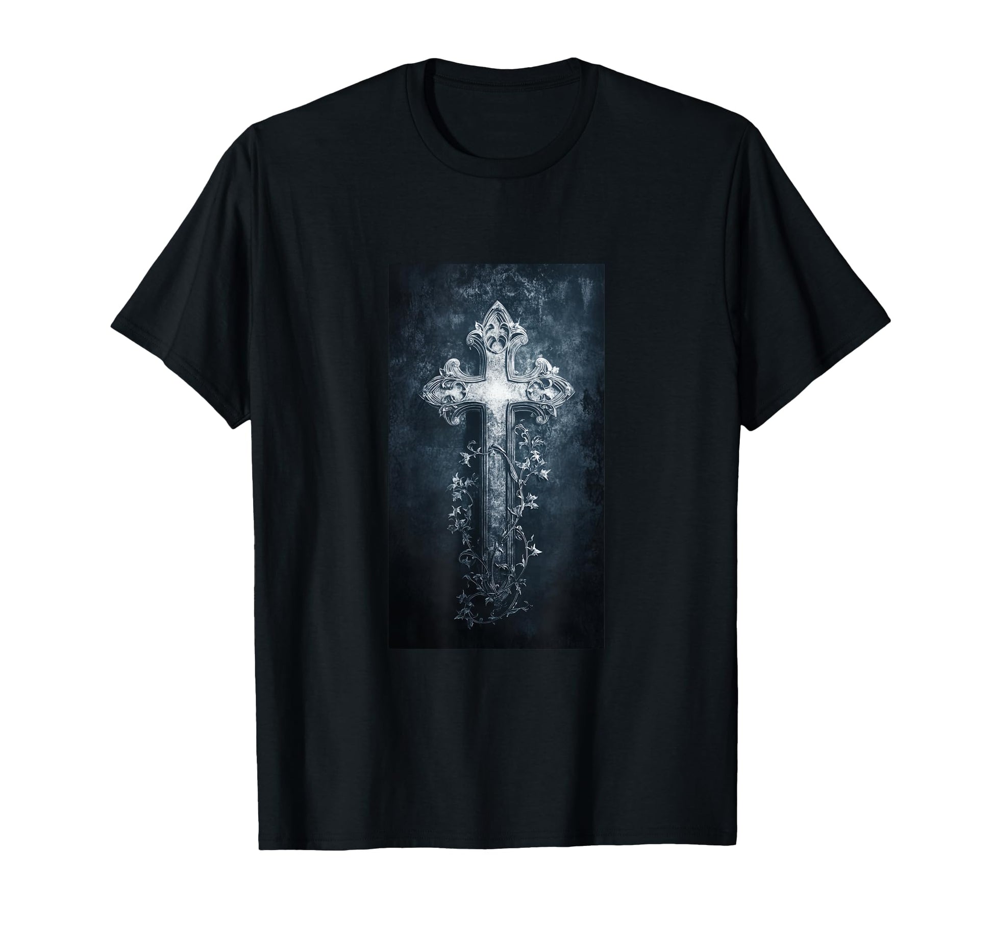 Gothic Cross Grunge Aesthetic Y2K T-Shirt - Minimalist Print Men Women - T-Shirt, Sweatshirt, Hoodie