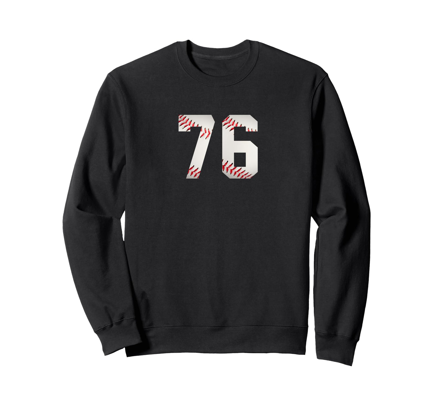 Number 76 Minimalist Birthday Sweatshirt - Casual Everyday Wear Unisex - T-Shirt, Sweatshirt, Hoodie