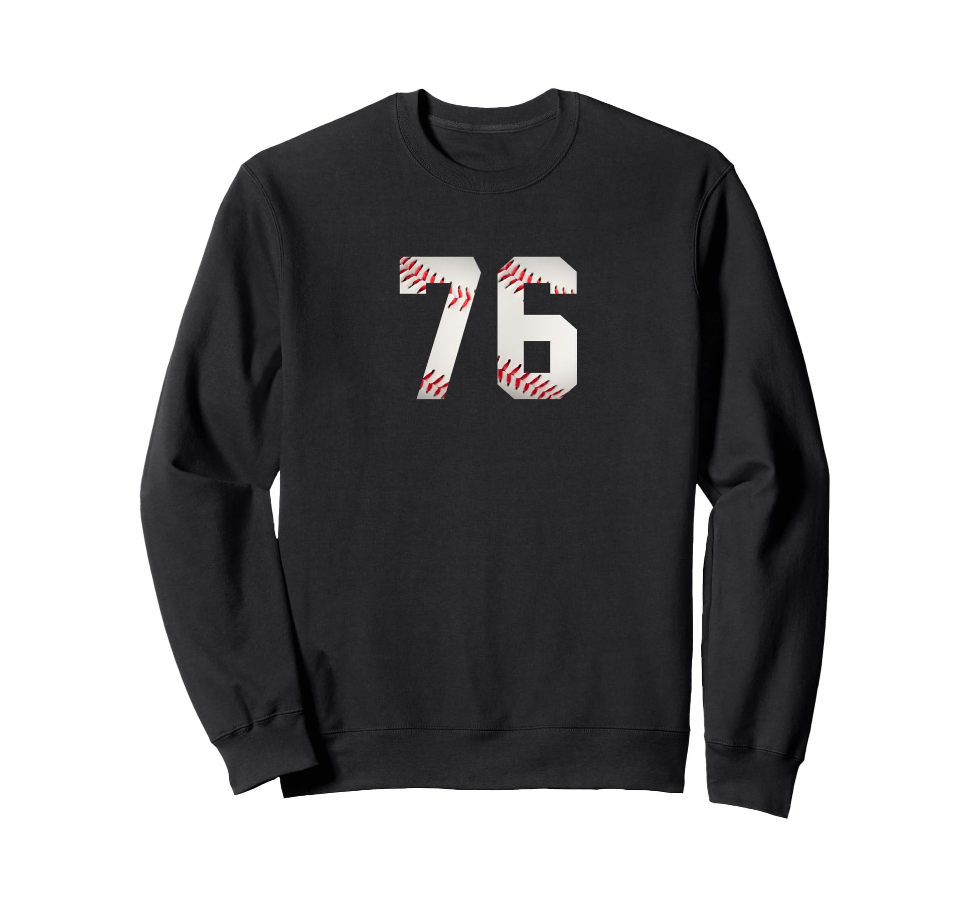 Number 76 Minimalist Birthday Sweatshirt - Casual Everyday Wear Unisex - T-Shirt, Sweatshirt, Hoodie