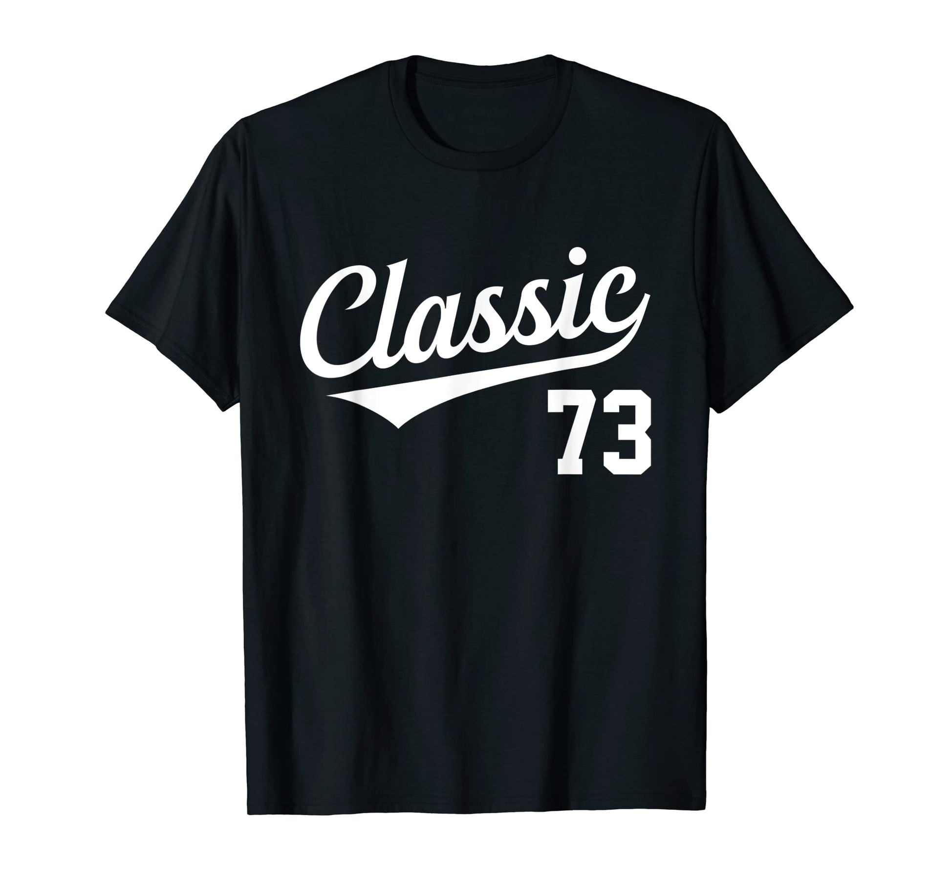 Baseball Jersey Birthday Age 73 T-Shirt - Unique Graphic Unisex - T-Shirt, Sweatshirt, Hoodie