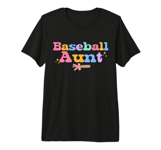 Baseball Aunt Coquette Bow Nephew Baseball T-Shirt - Graphic Print Unisex - T-Shirt, Sweatshirt, Hoodie