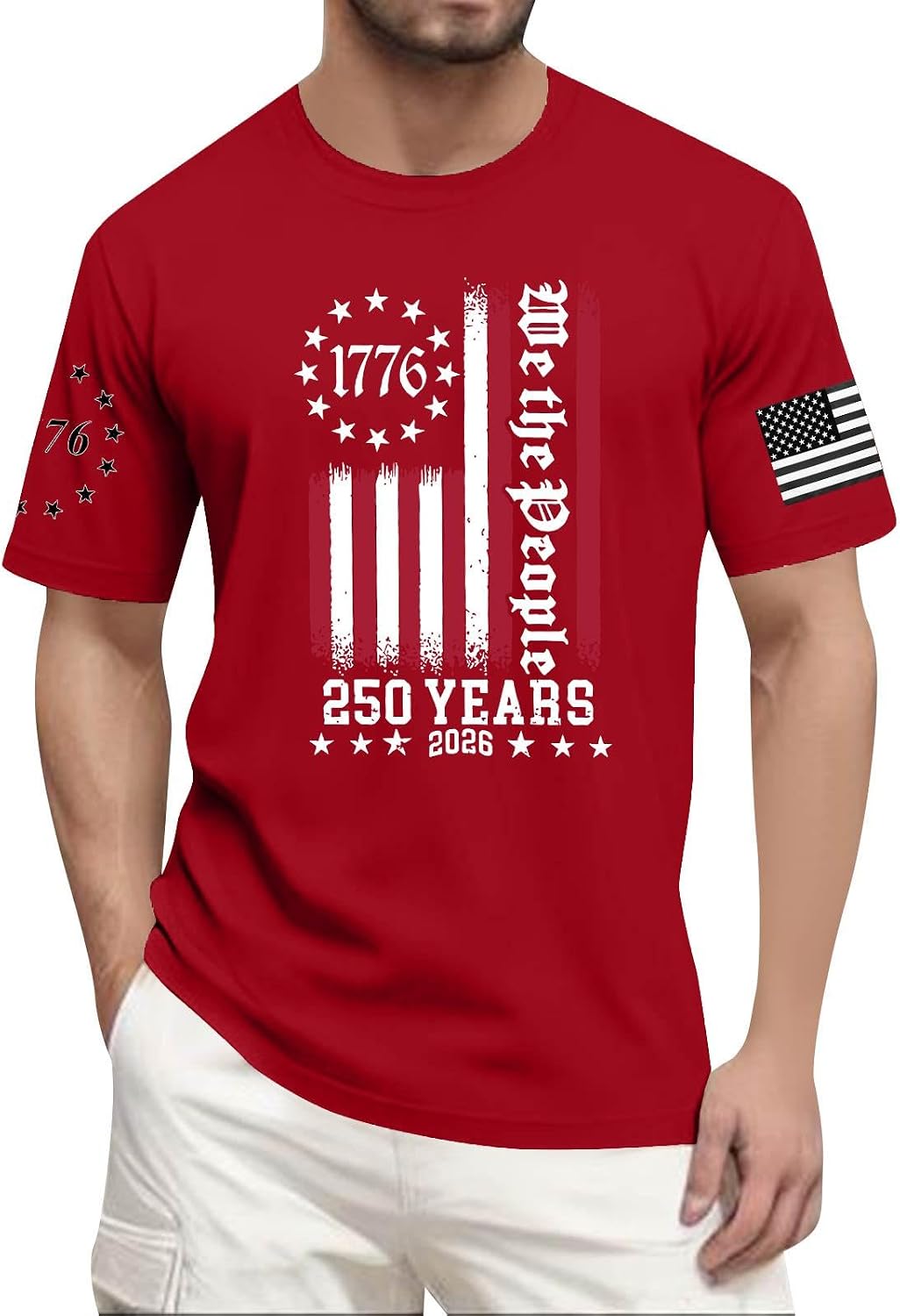 Men's 250th USA Short Sleeve 1776-2026 We The People - Adult & Kids T-Shirts, Sweatshirts & Hoodies apparel design preview 1