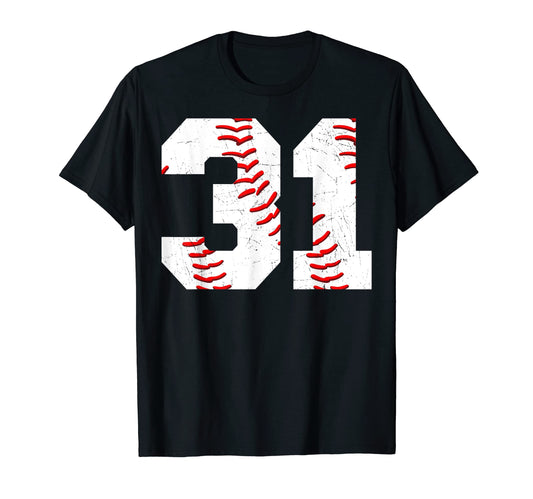 31 Birthday Baseball Theme Bday Party T-Shirt - Fun Novelty Design Unisex - T-Shirt, Sweatshirt, Hoodie