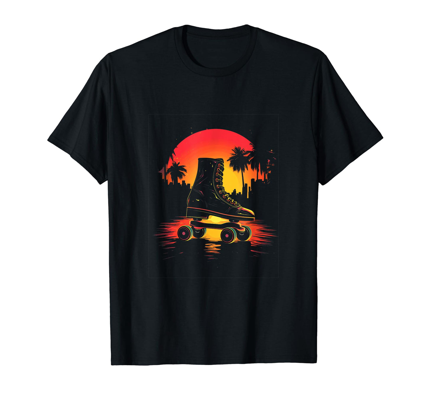 Roller Skates Roller Skating Skater 70S T-Shirt - Novelty Apparel Unisex - T-Shirt, Sweatshirt, Hoodie