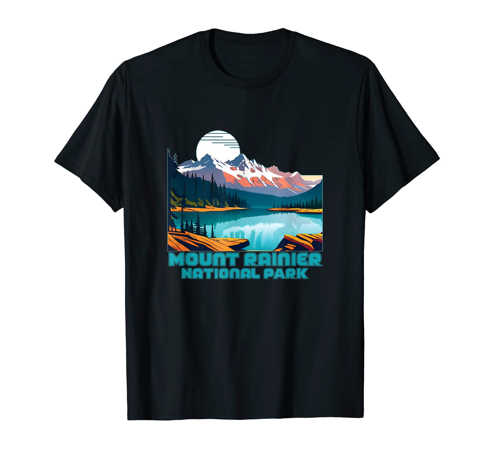 Mount Rainier National Park Souvenir T-Shirt - Minimalist Print for Adults - T-Shirt, Sweatshirt, Hoodie